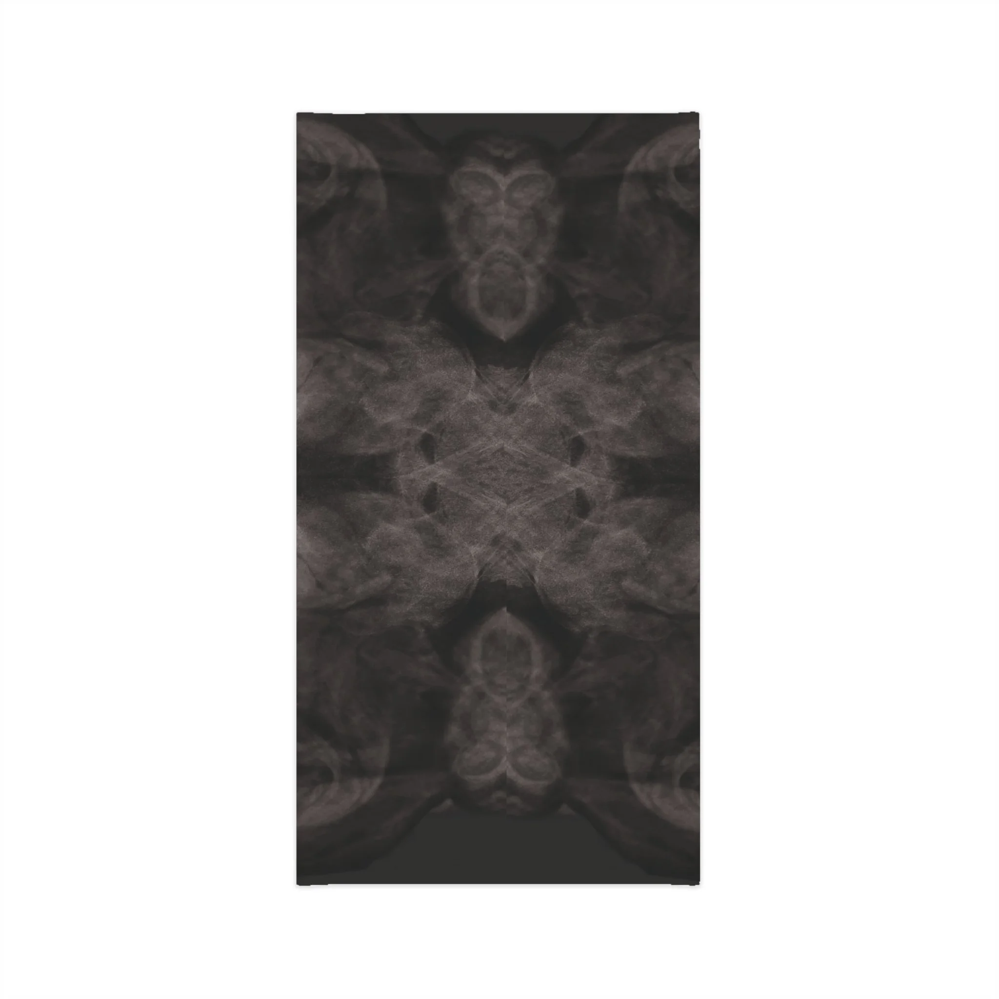 Front view black smoke skull neck gaiter resistance protest flat lay