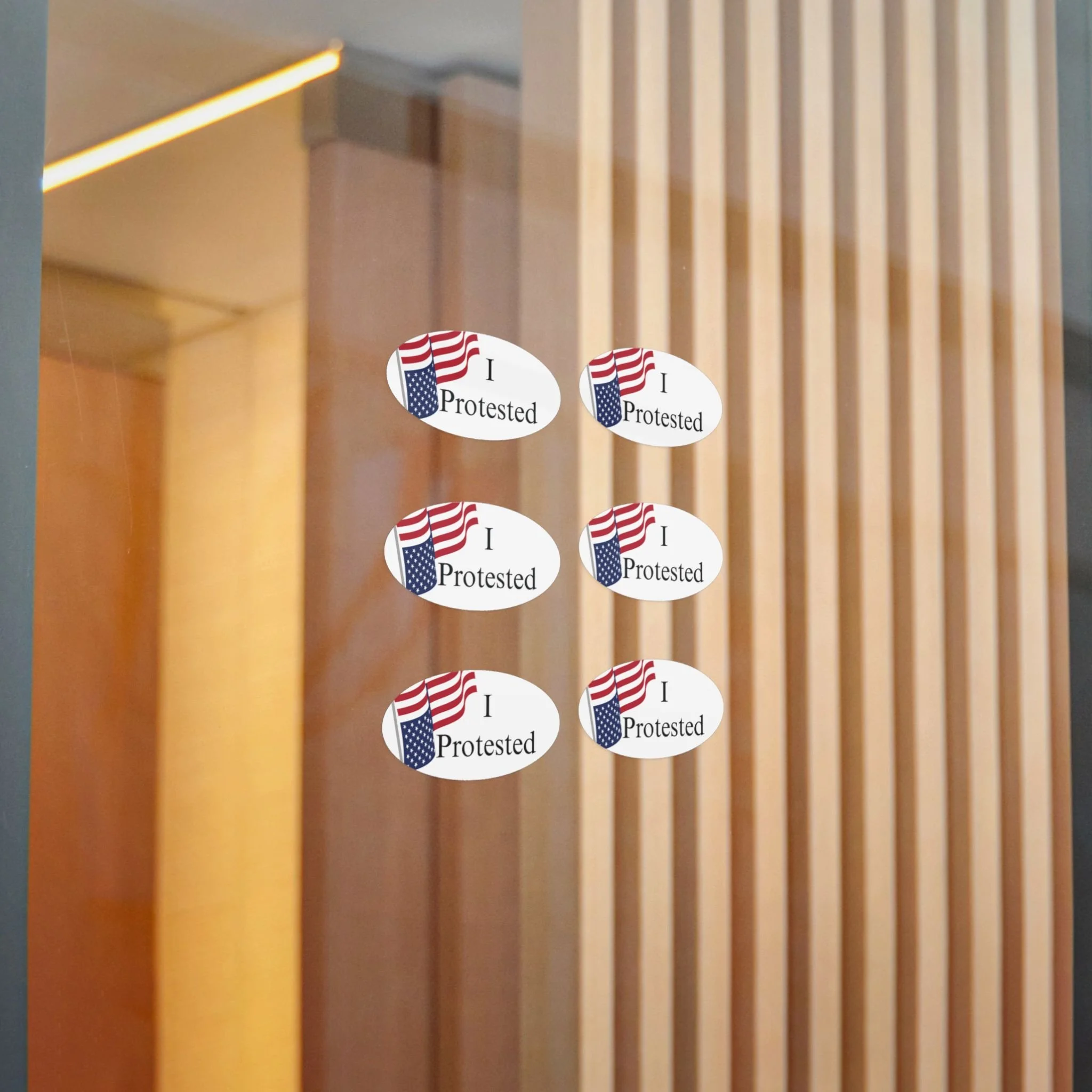 Upside down flag I Protested vinyl decal resistance political sticker