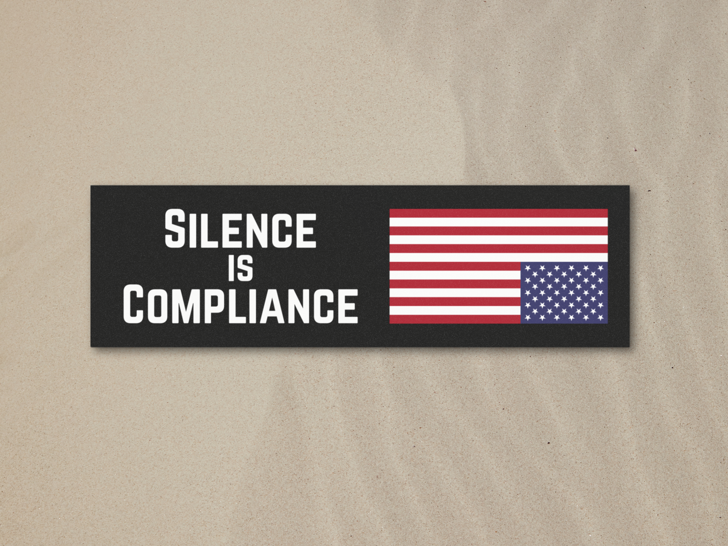 CAR MAGNET SILENCE IS COMPLIANCE
