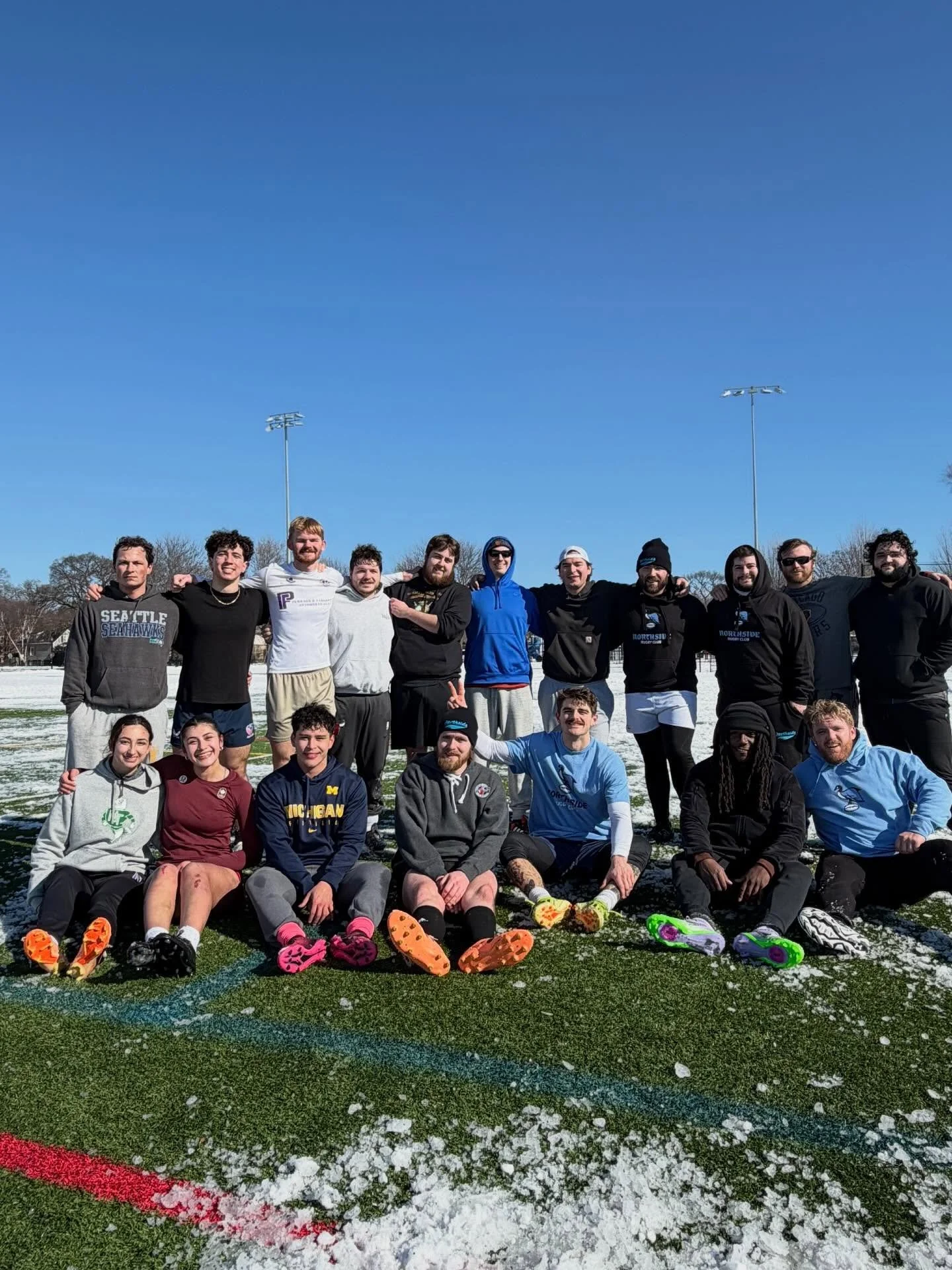 The perfect Sunday playbook:

1️⃣ Rugby in the morning (shoveling required 😂)
2️⃣ Guinness at @mullenssportsbarandgrill midday
3️⃣ Super Bowl in the evening

Couldn&rsquo;t ask for a better day with a better crew. This is what it&rsquo;s all about.
