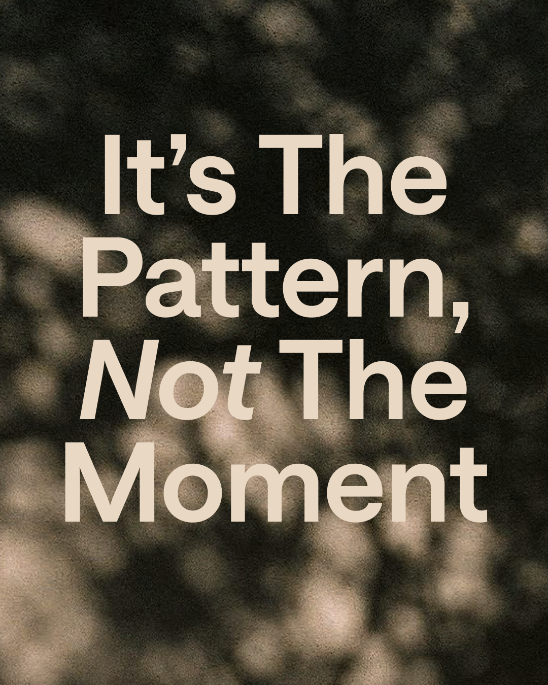 DAY 14 | It’s the Pattern, Not the Moment 