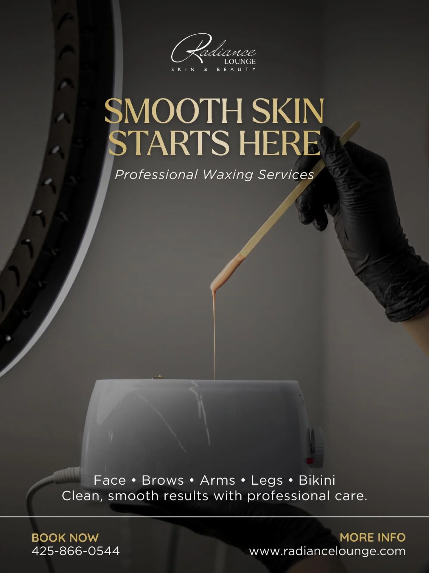 Smooth, clean skin with professional waxing ✨

Our waxing services help remove unwanted hair while keeping your skin soft and smooth. Whether it&rsquo;s brows, legs, bikini, or facial waxing, our specialists make the experience quick, comfortable, an