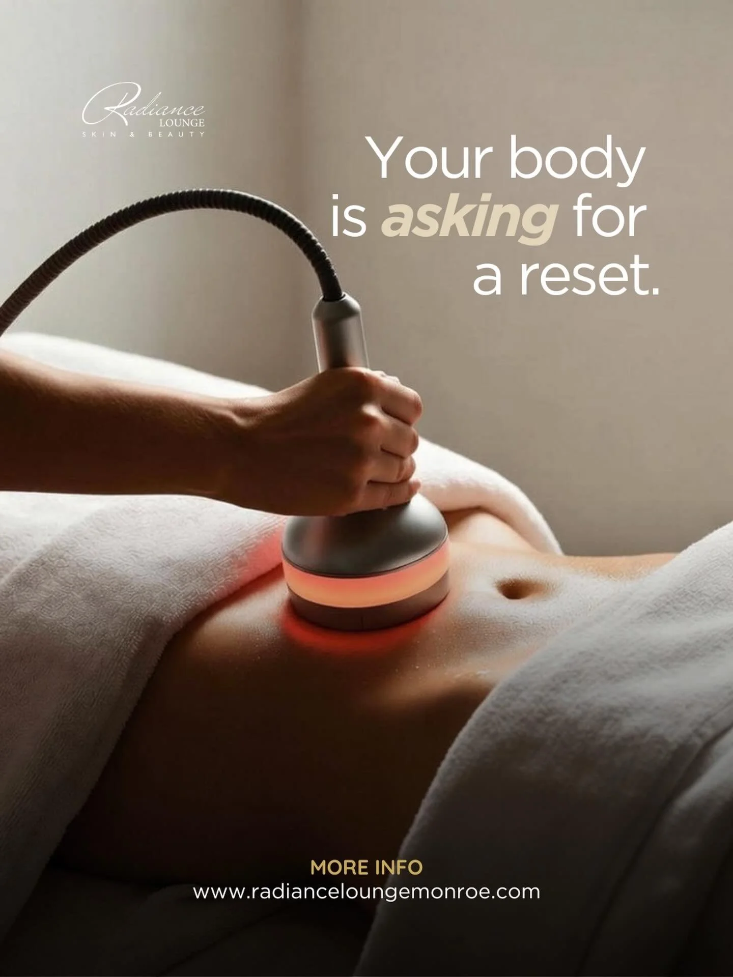 Your body has been carrying more than you think&hellip;

Tension, stress, long days, no pauses.
This is your sign to reset.

Our body treatments are designed to help you release, restore, and feel like yourself again, inside and out.

✨ Improve circu