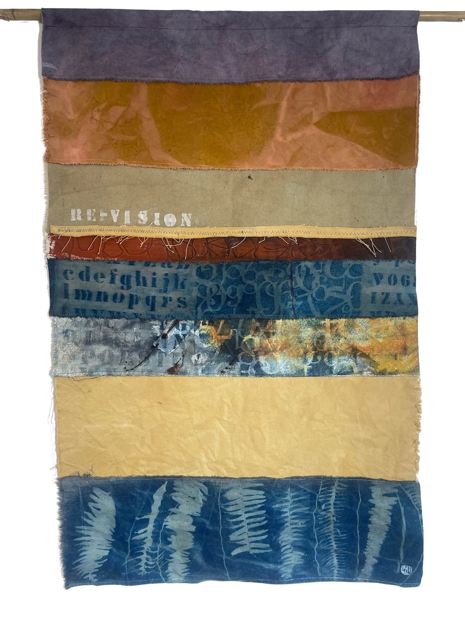  RE-VISION                                                     
eco-dyed fabric
 36"H x 24"W
 2025