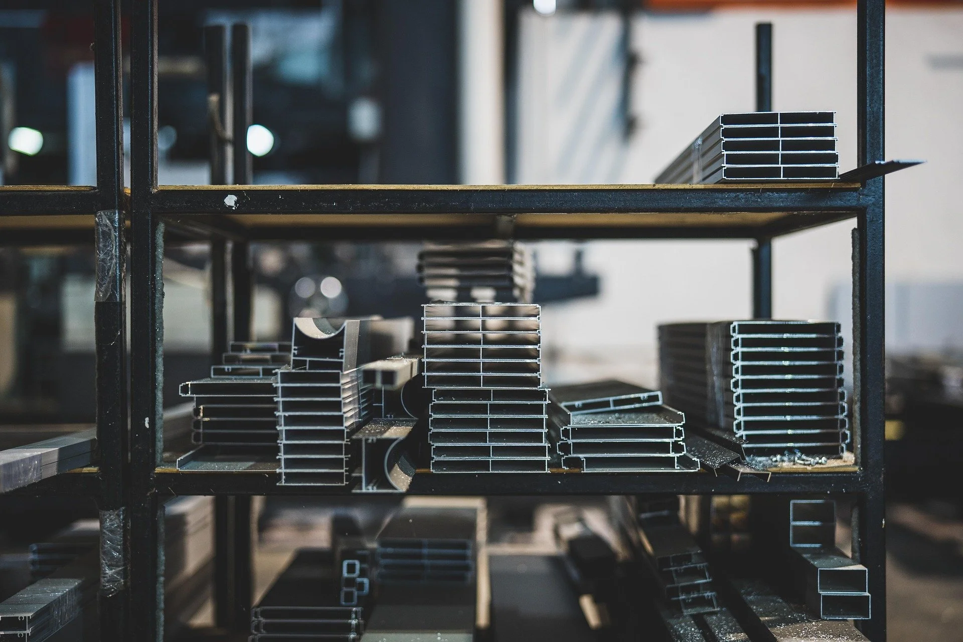 piles of different shaped raw meatals