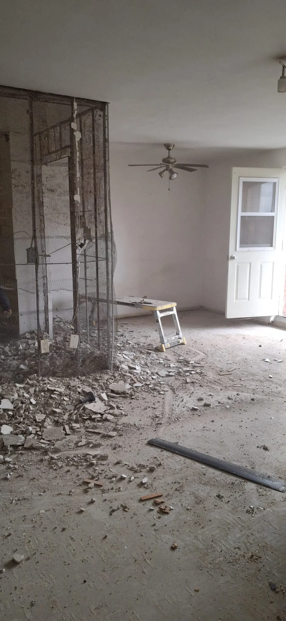 Interior repairs and controlled demolition