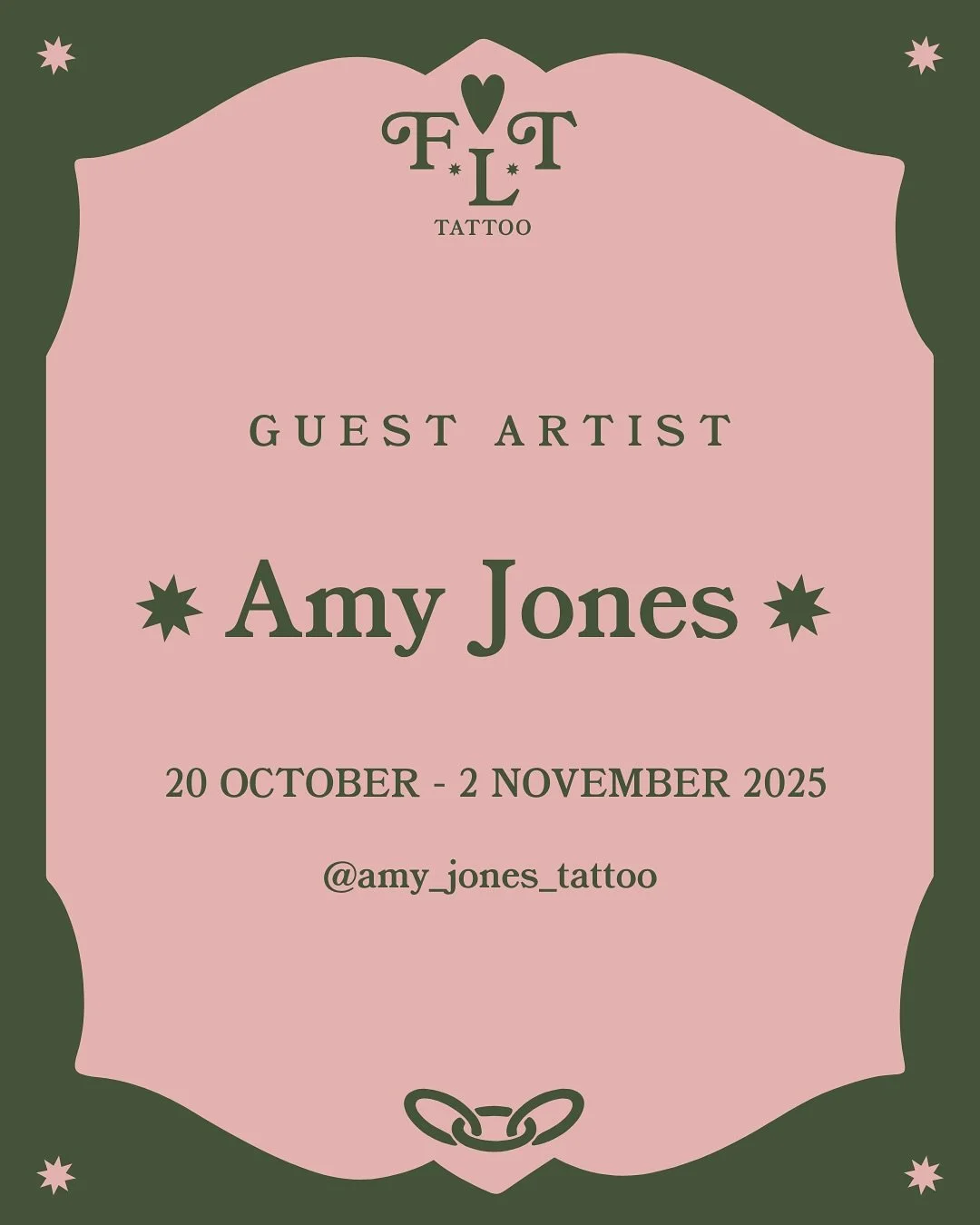 GUEST ARTIST: Our super talented bestie @amy_jones_tattoo is coming back from Canada and stopping by for a visit! If you&rsquo;ve missed her as much as we have, be sure to book in for the best hand poked tattoos around ✨ Email to amyjonestattoo333@gm