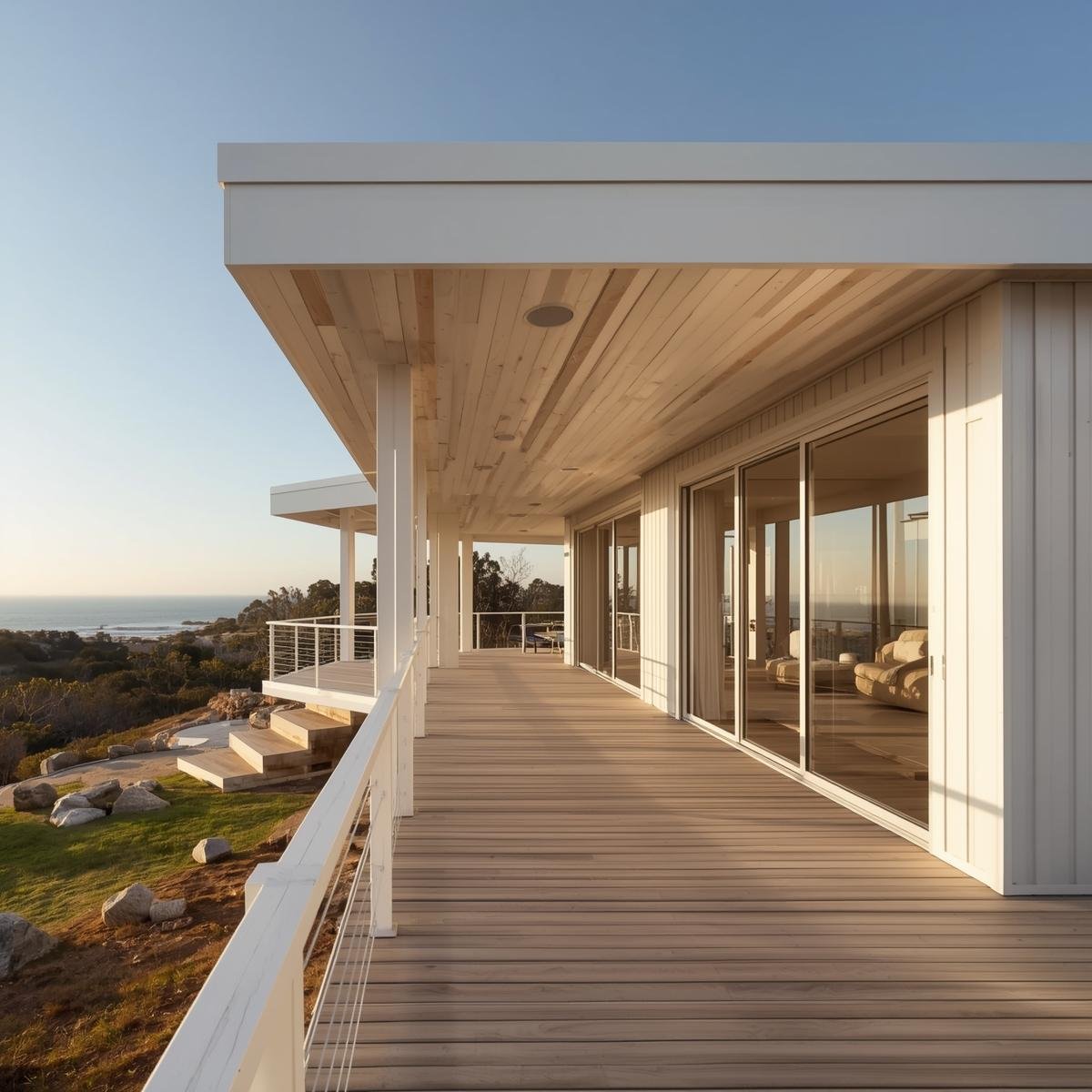 Modern coastal home representing a real estate listing managed from intake to settlement
