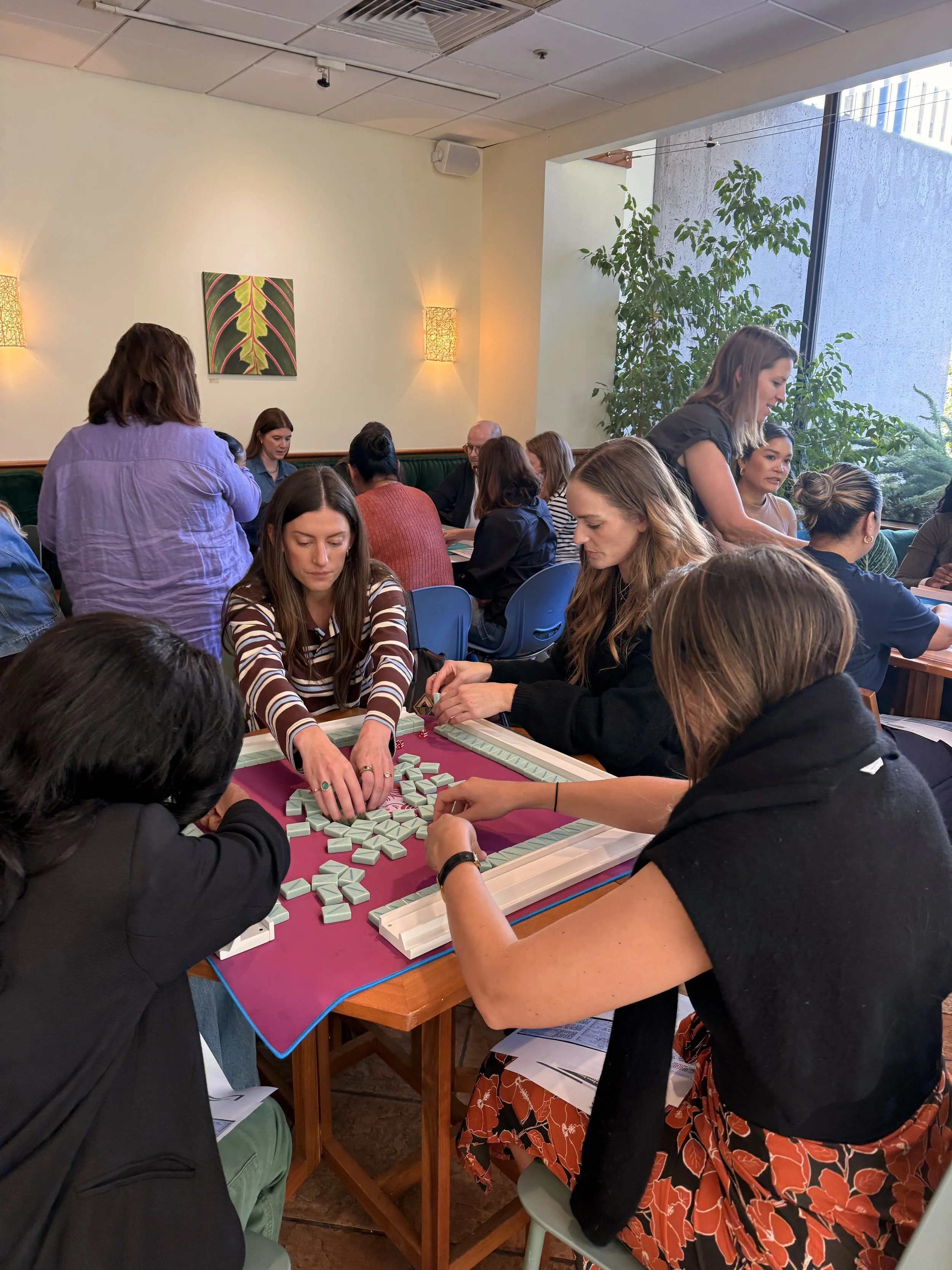 Corporate Mahjong Event taught by Bay Area Mahjong 