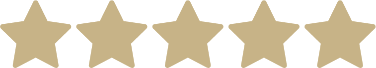 Six gold stars in a row.
