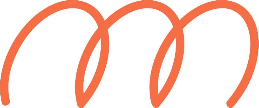 Orange cursive handwriting spelling 'moon' on a black background.