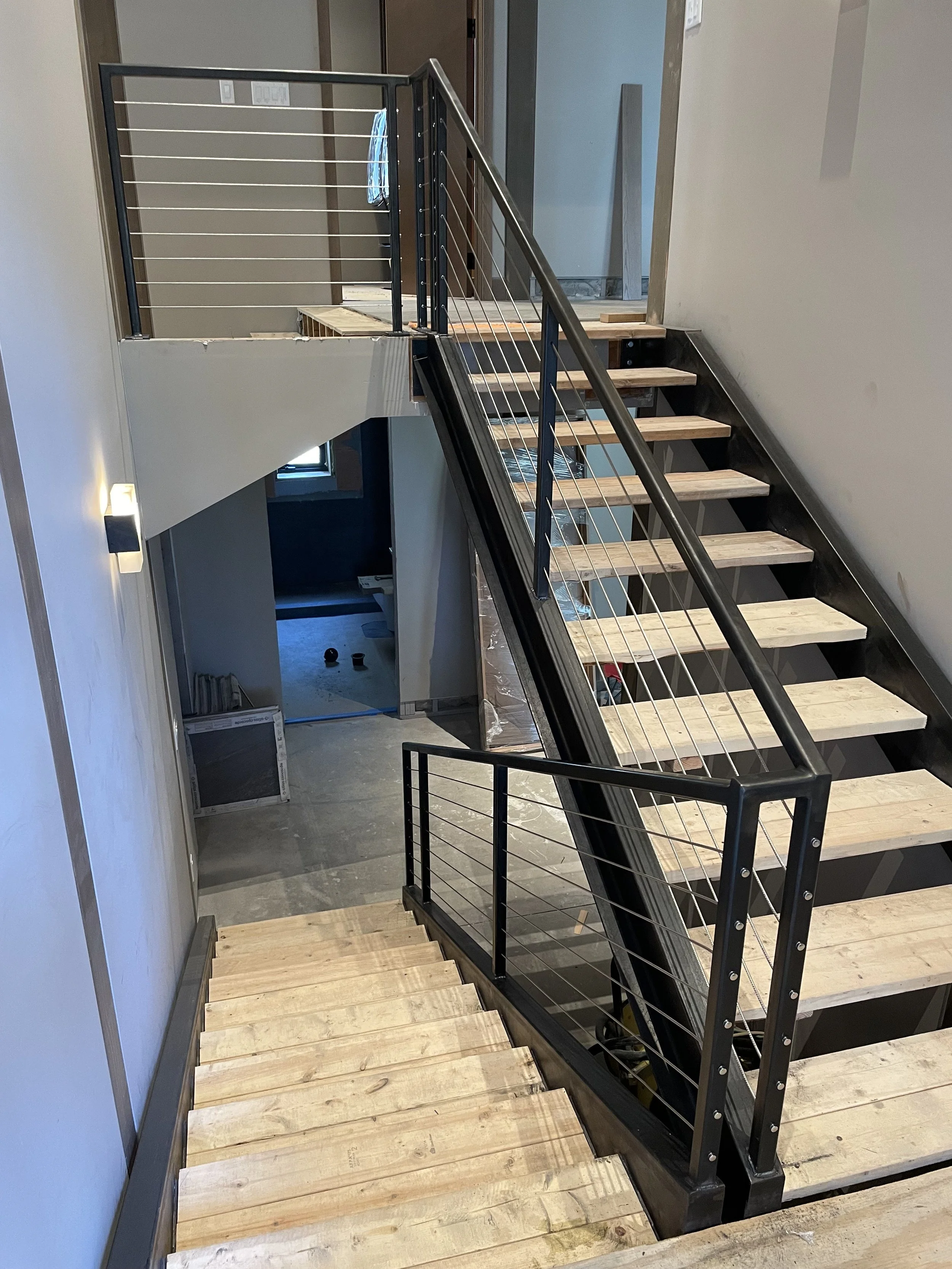 Staircase and handrail