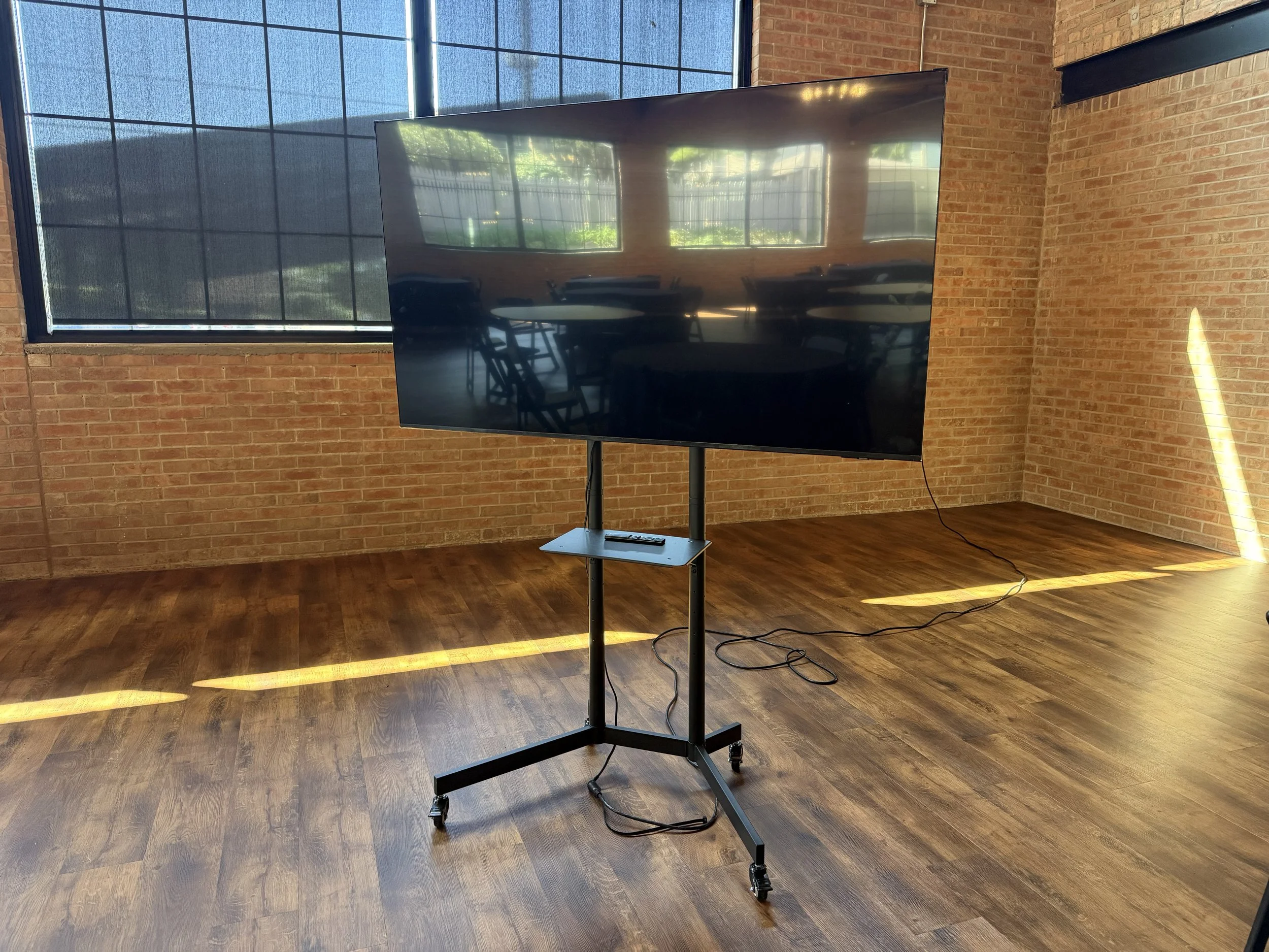 Rolling tv available for use