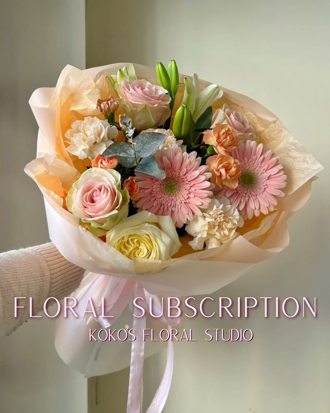 NEW!! Wrapped Floral Bouquet Subscription