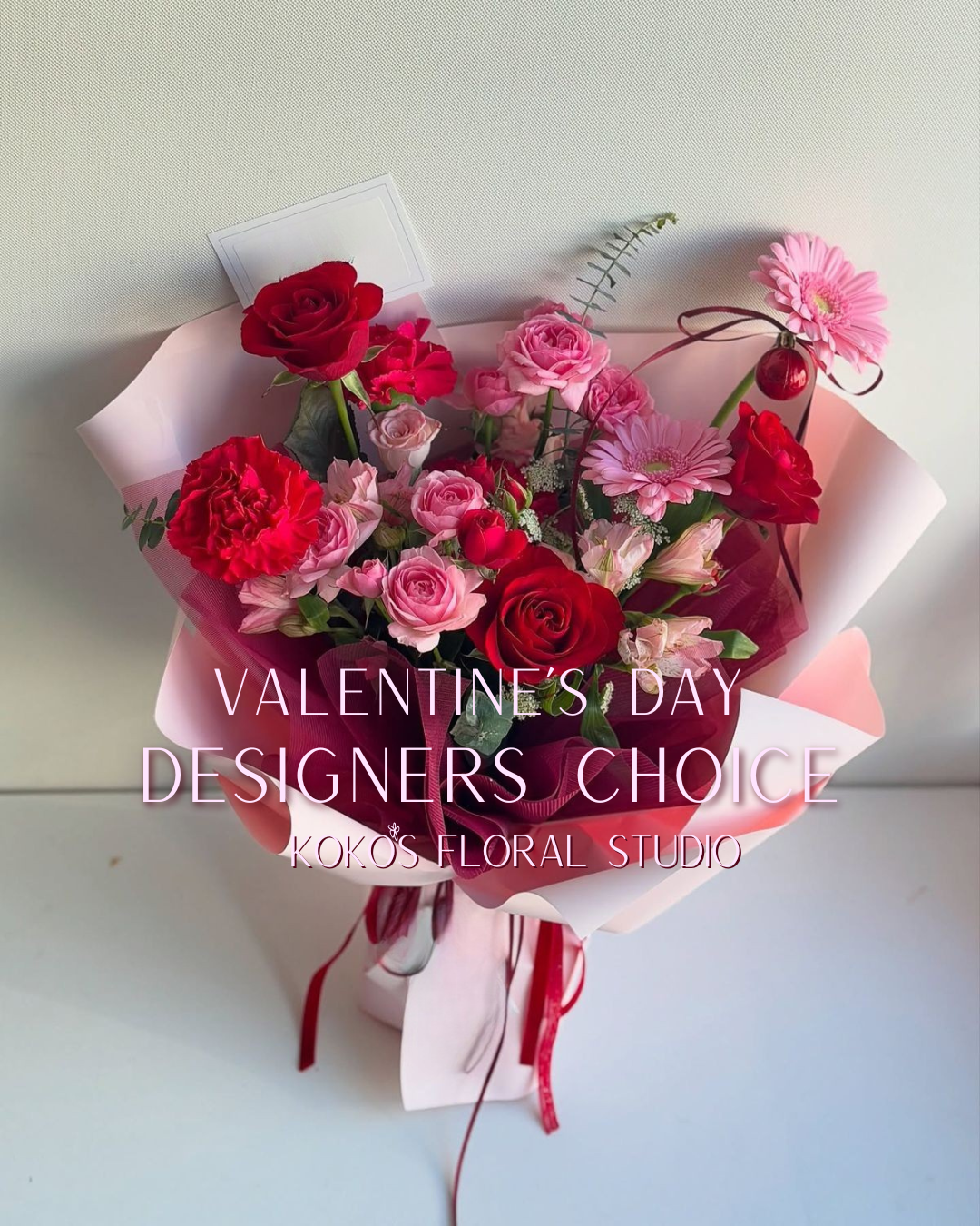 Valentine's Wrapped Bouquet