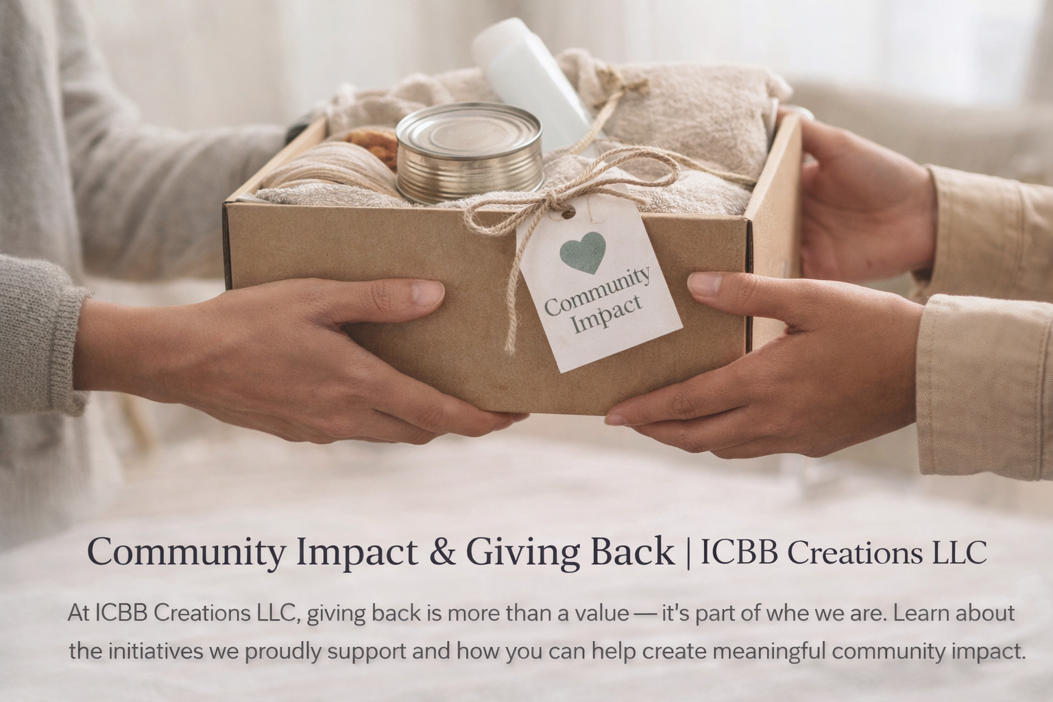 Why Giving Back Is at the Heart of ICBB Creations LLC