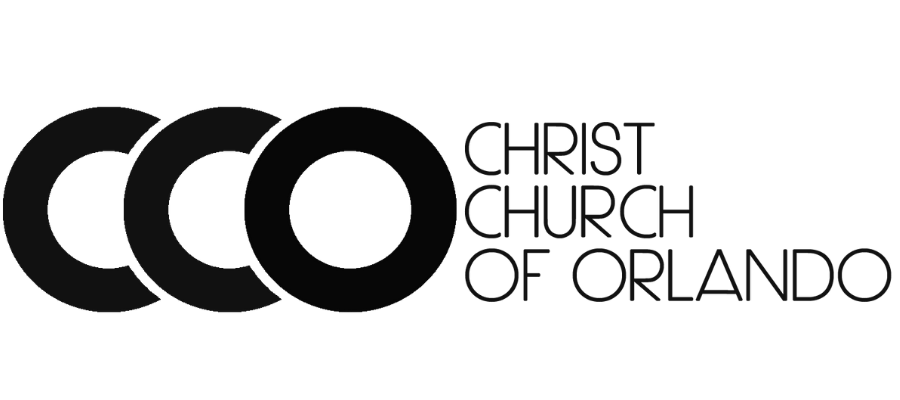 Logo for Christ Church of Orlando featuring three overlapping black circles and the text 'Christ Church of Orlando' next to them.