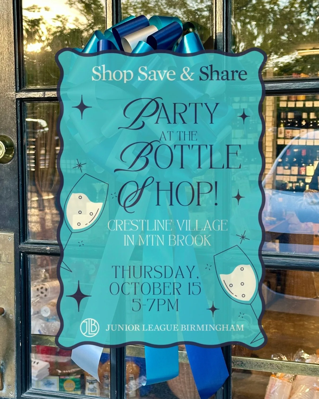 Shop (Sip), Save, &amp; Share! 🥂🛍️ We&rsquo;re throwing a party, and you&rsquo;re invited!

Join us THIS THURSDAY, October 15th, from 5&ndash;7 PM for wine tasting, shopping, and saving&mdash;all for a great cause!

✨ Wine tasting? Absolutely.
✨ Sh