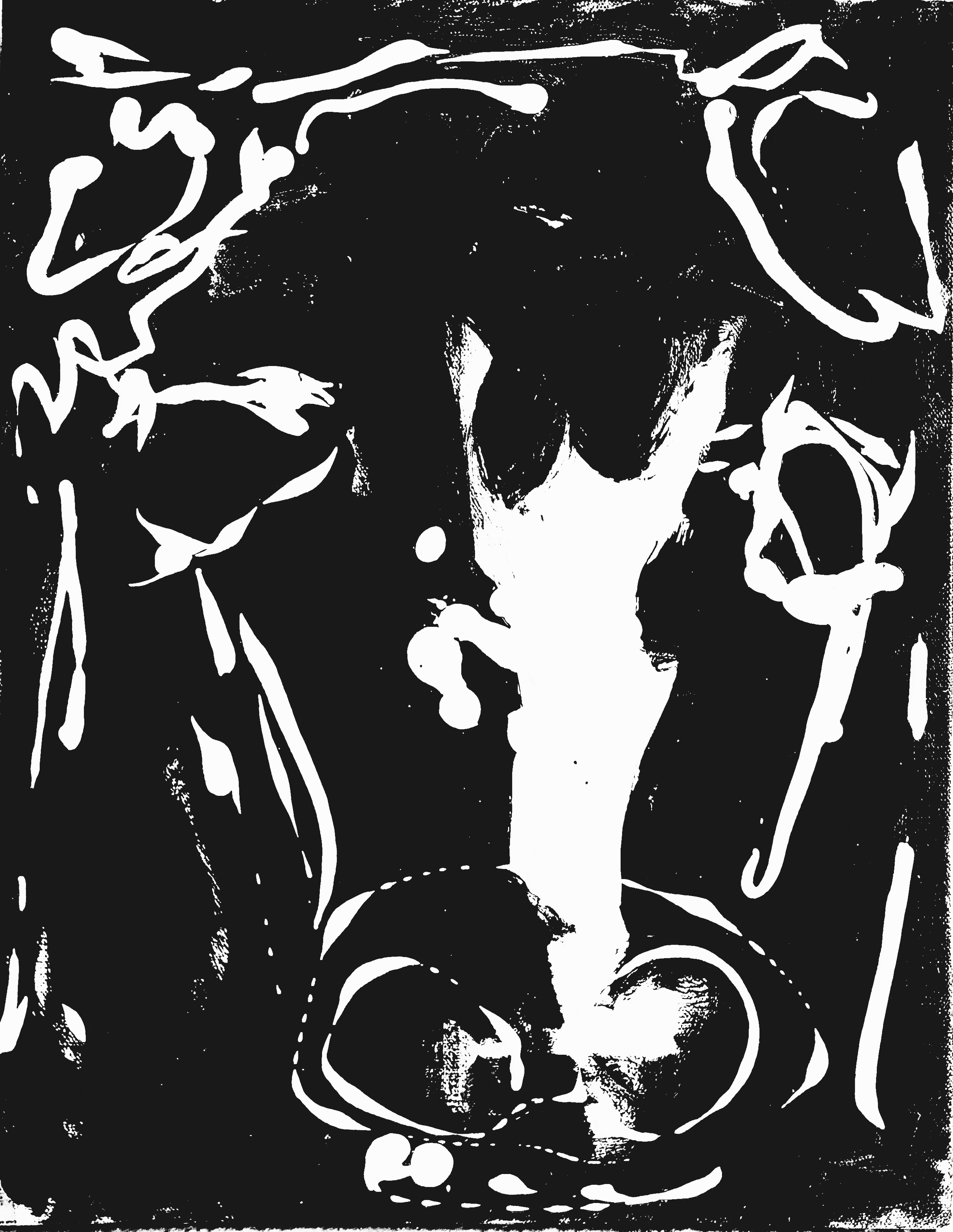 Cow in Black and White