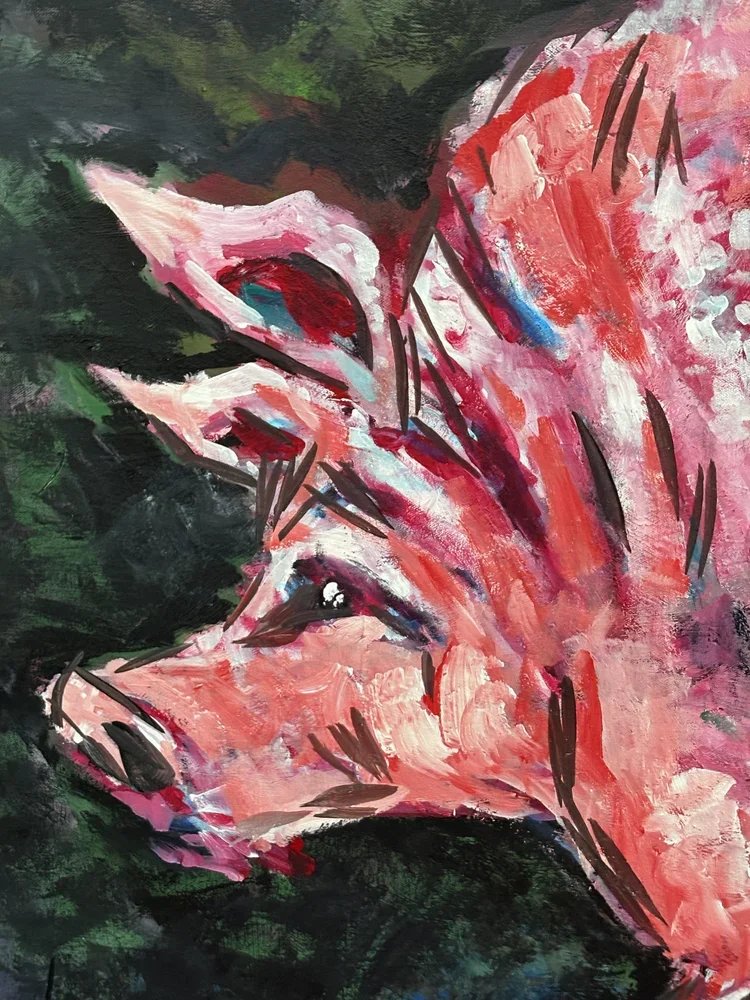 Pink Pig (Detail)