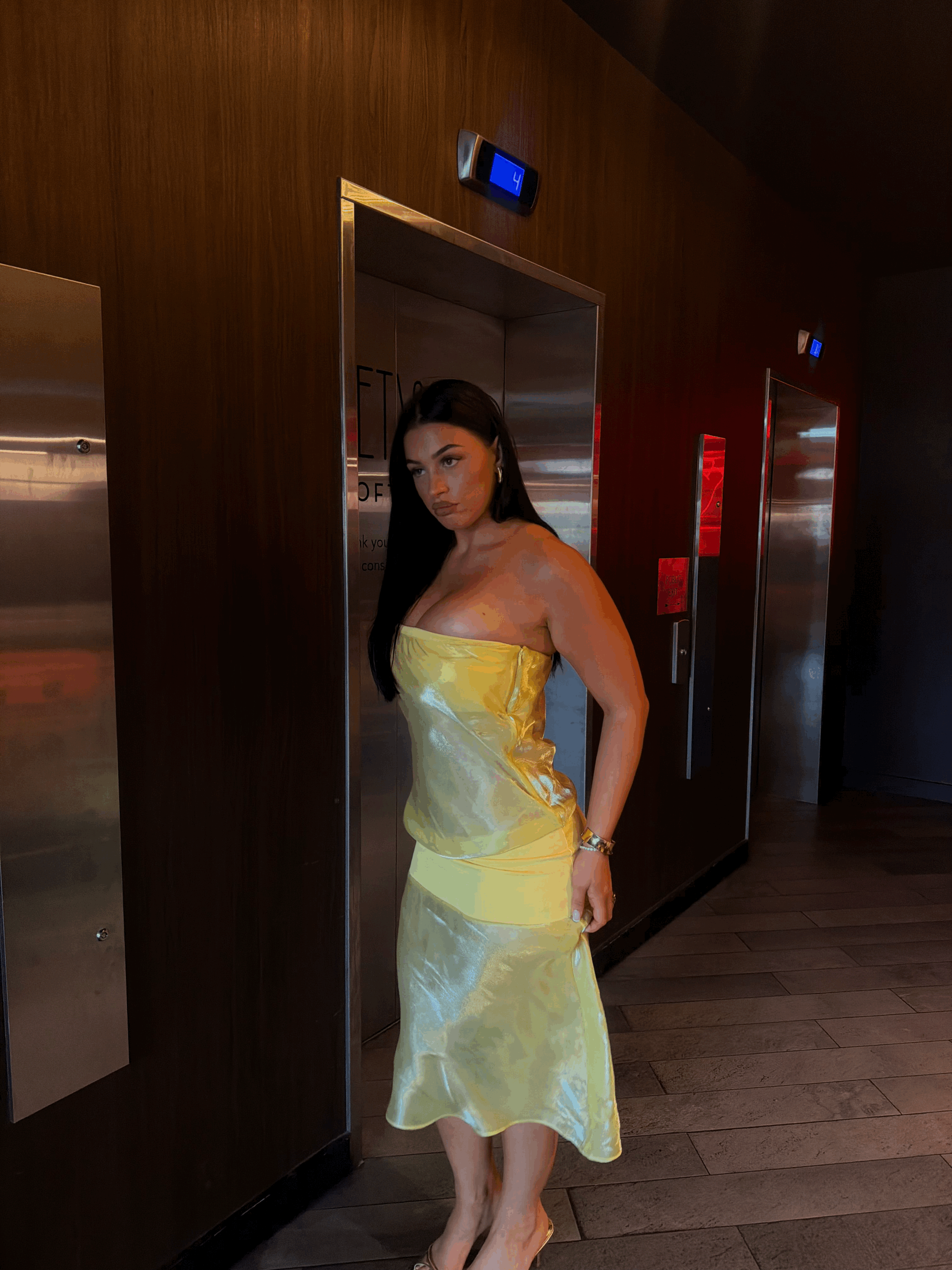 Mode Mischief | Melt Panel Dress - Limoncello