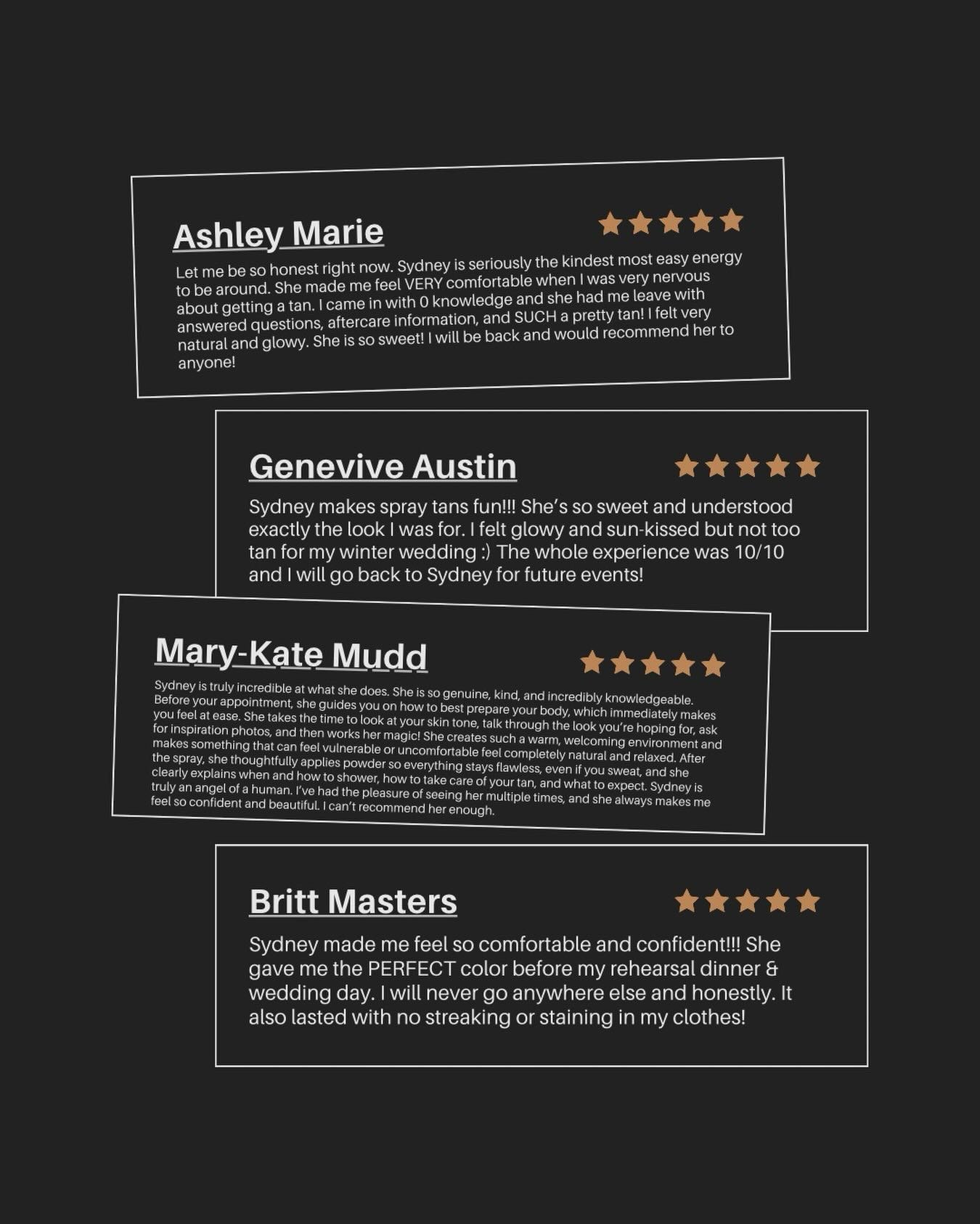 Nothing means more than clients who get it 🤍
Thoughtful tans, comfortable appointments, and results that feel like you.

Booking link in bio.

#ToasteKC #KansasCitySprayTan #KCBeauty #OverlandParkKS #LeawoodKS PrairieVillageKS LuxurySprayTan KCBride