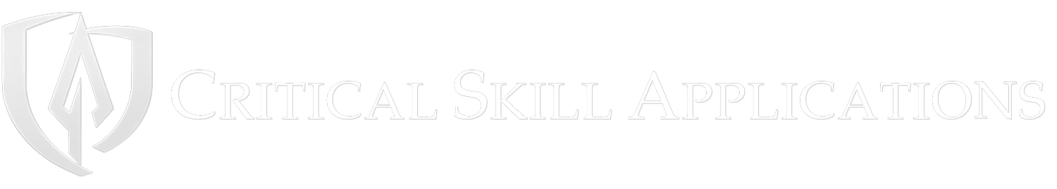 CRITICAL SKILL APPLICATIONS
