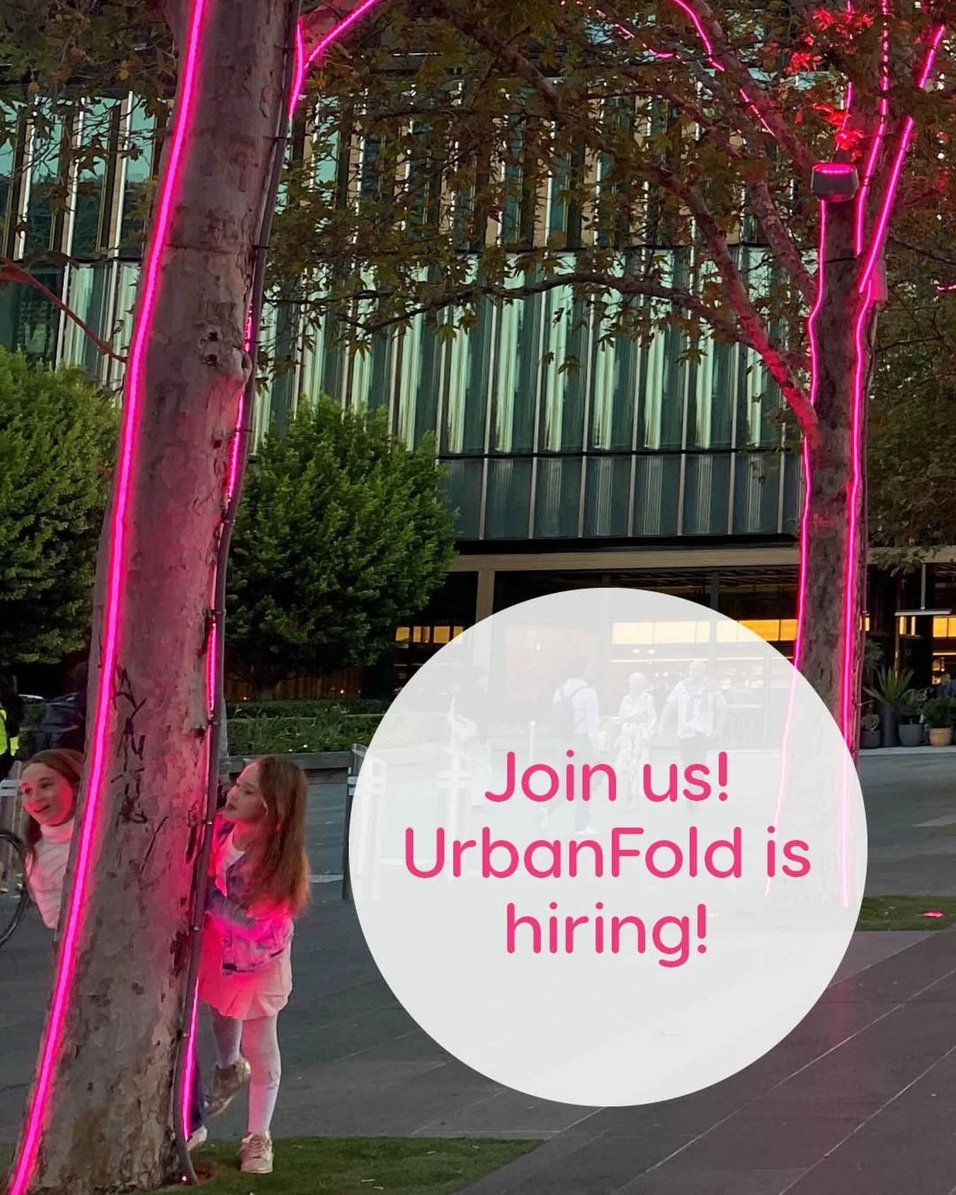 UrbanFold is growing! We are seeking a graduate urban designer (with 0-2 years experience) on a 4-5 day a week basis. 
We have a diverse range of urban design and masterplanning projects for developers, local government and state government across me