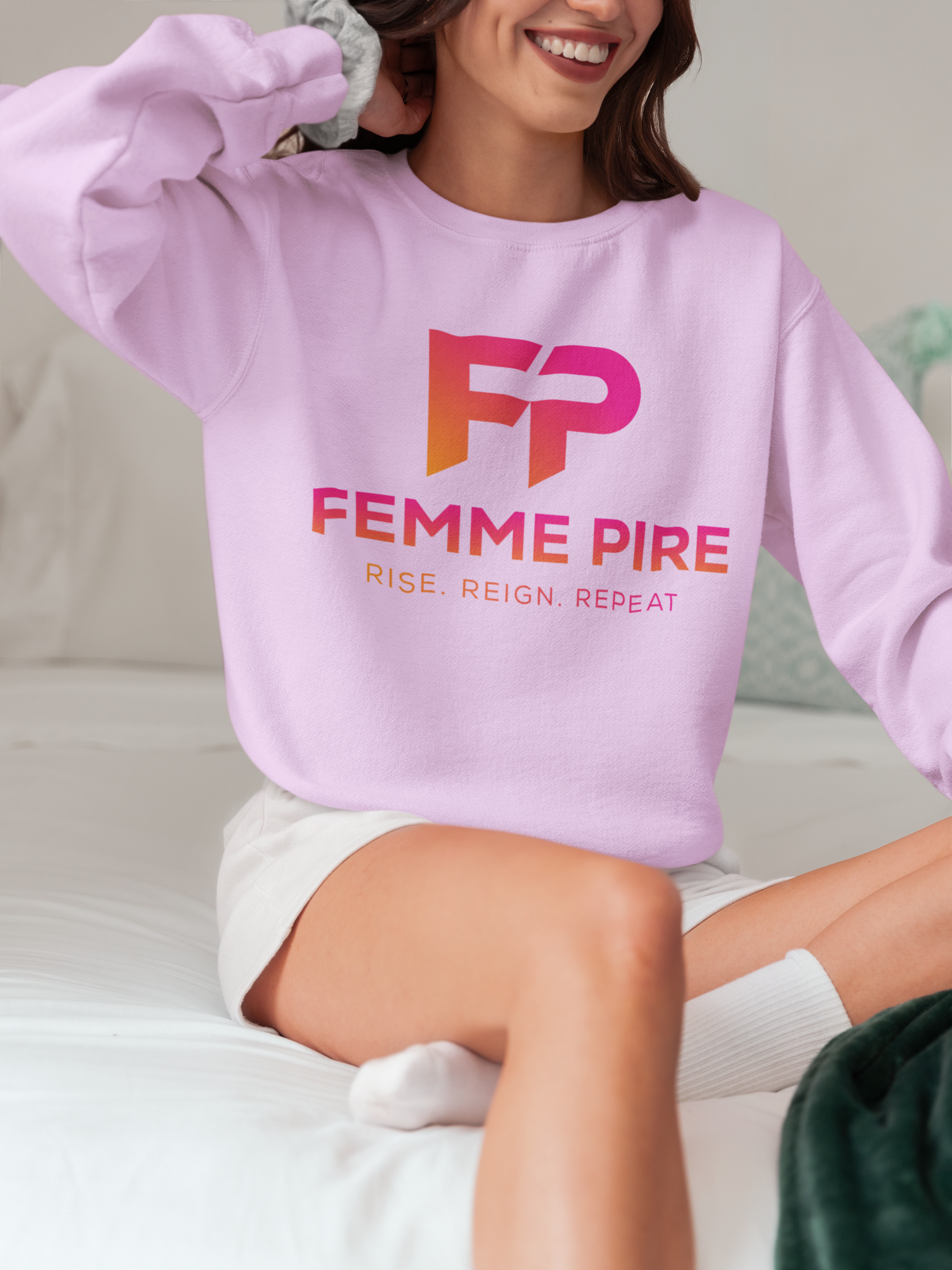 gildan-sweatshirt-mockup-featuring-a-cropped-face-happy-woman-sitting-on-a-bed-m37305.png
