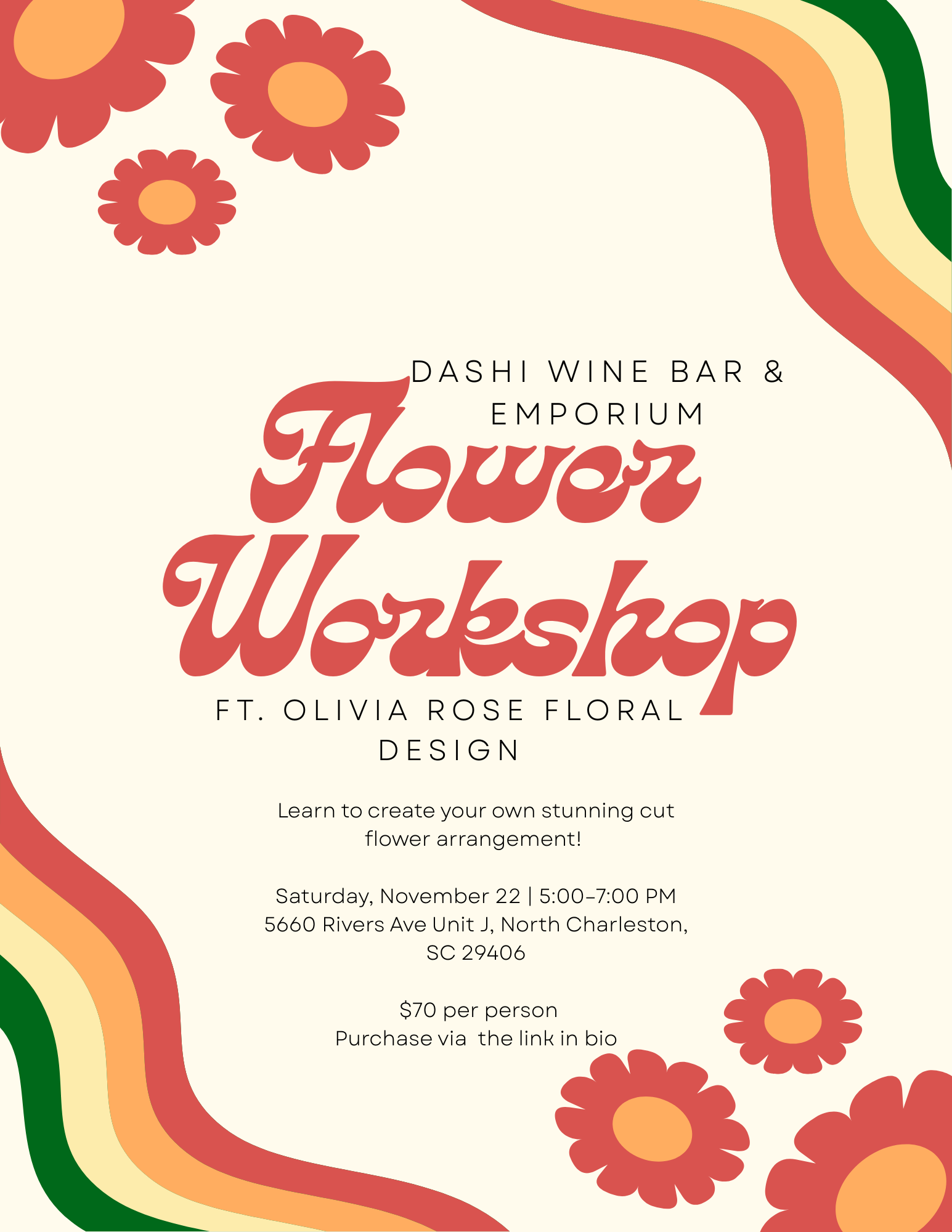 Designing Cut Flowers Class with Olivia Rose Floral Design