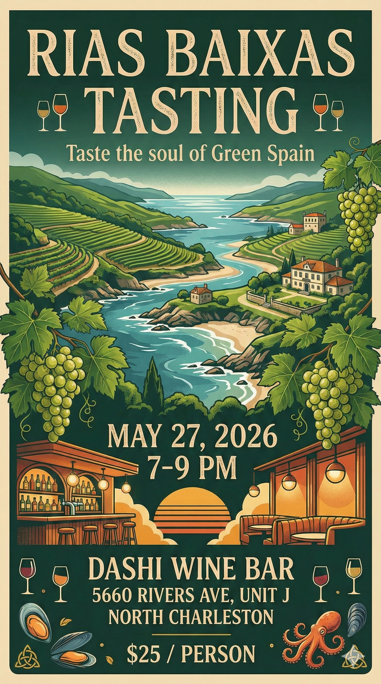 Rias Baixas Tasting May 27, 2026, 7-9pm