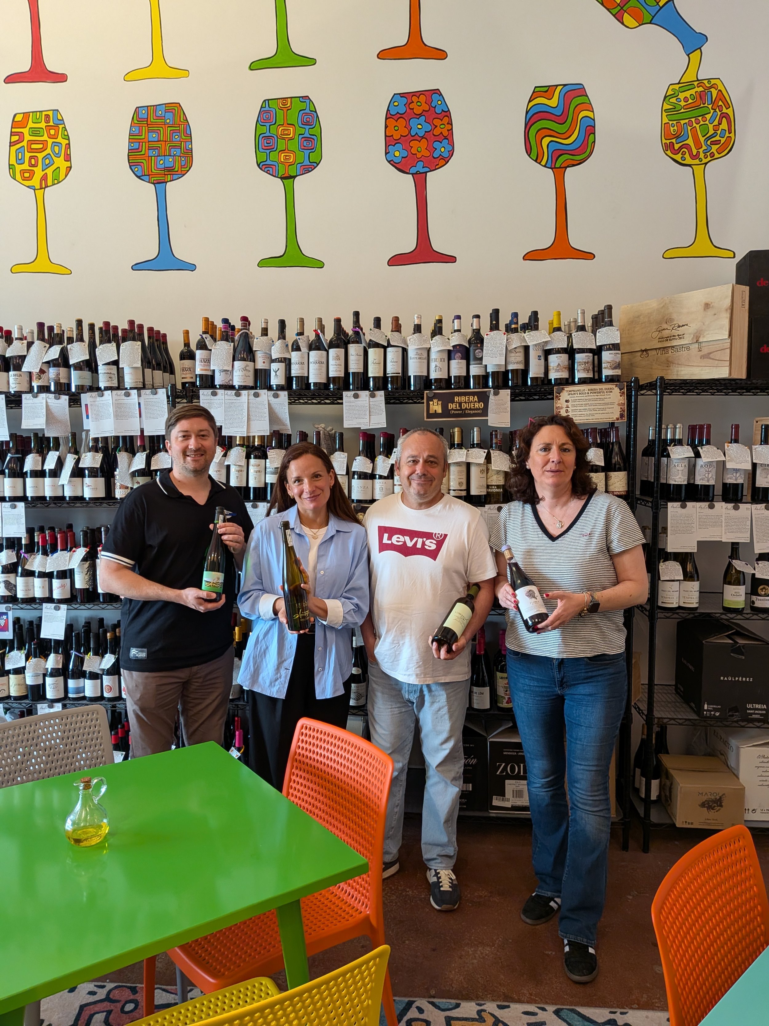 Happy to show some Spanish winemakers around!