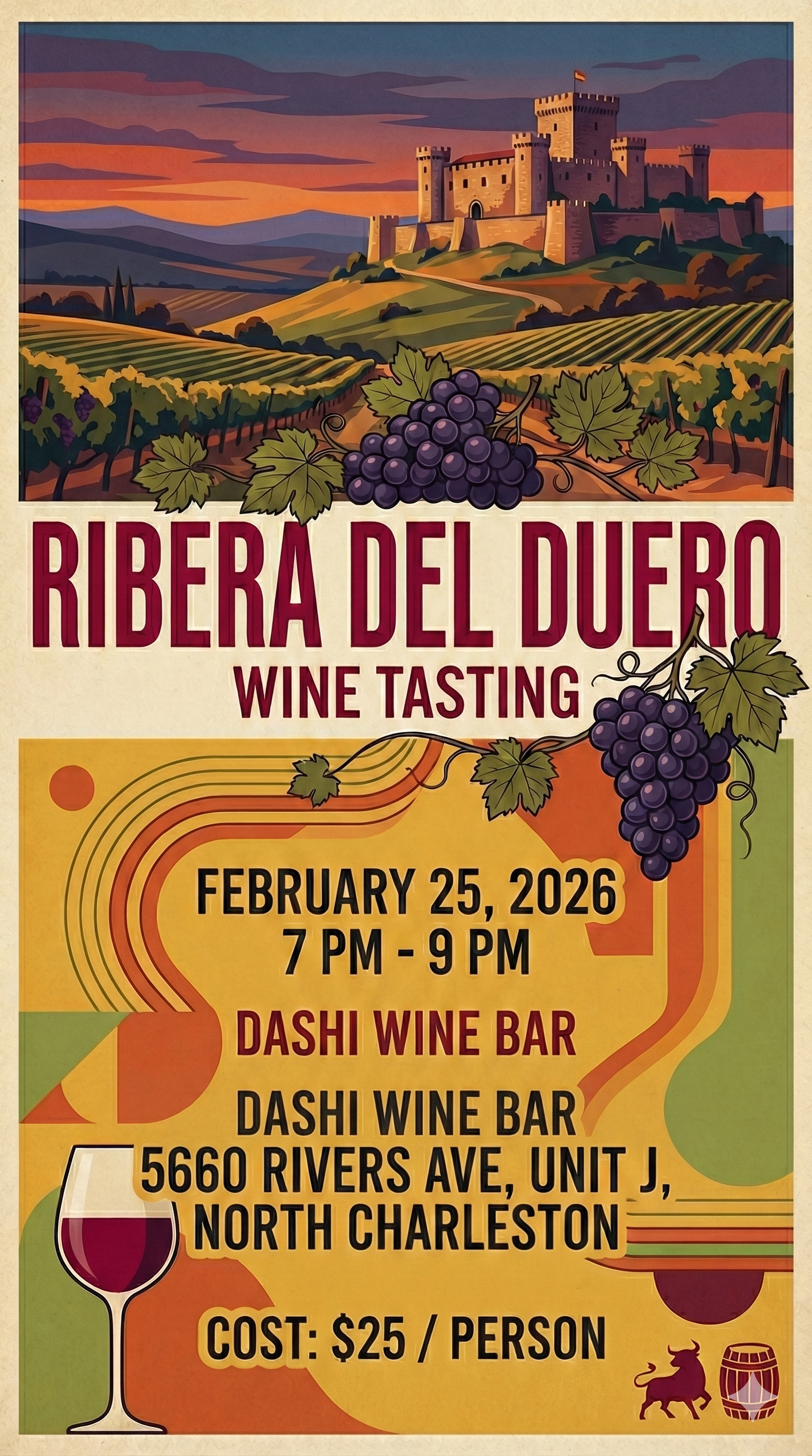 Ribera Del Duero Tasting - February 25th, 2026 7-9pm!