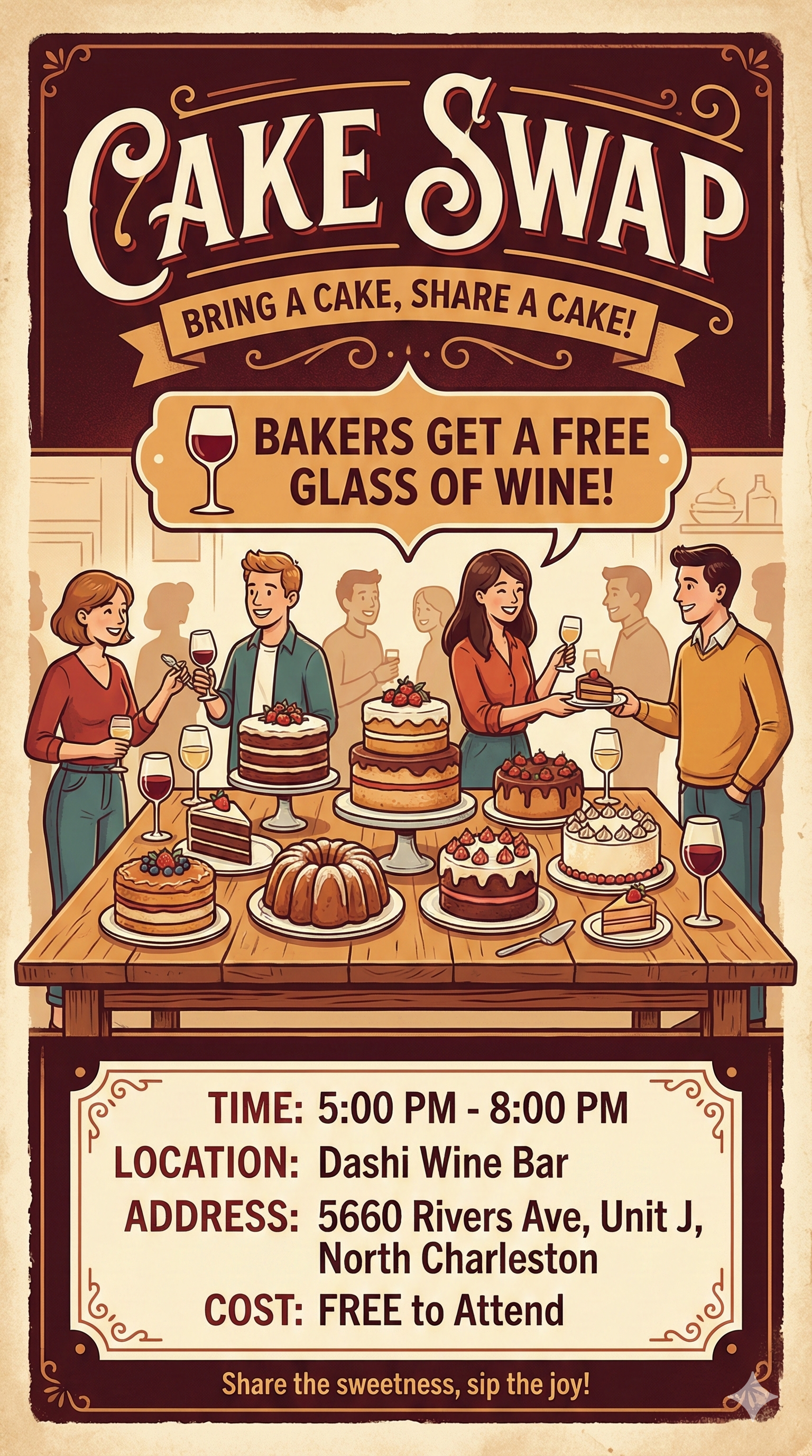 Cake Swap February 14th, 5-8pm