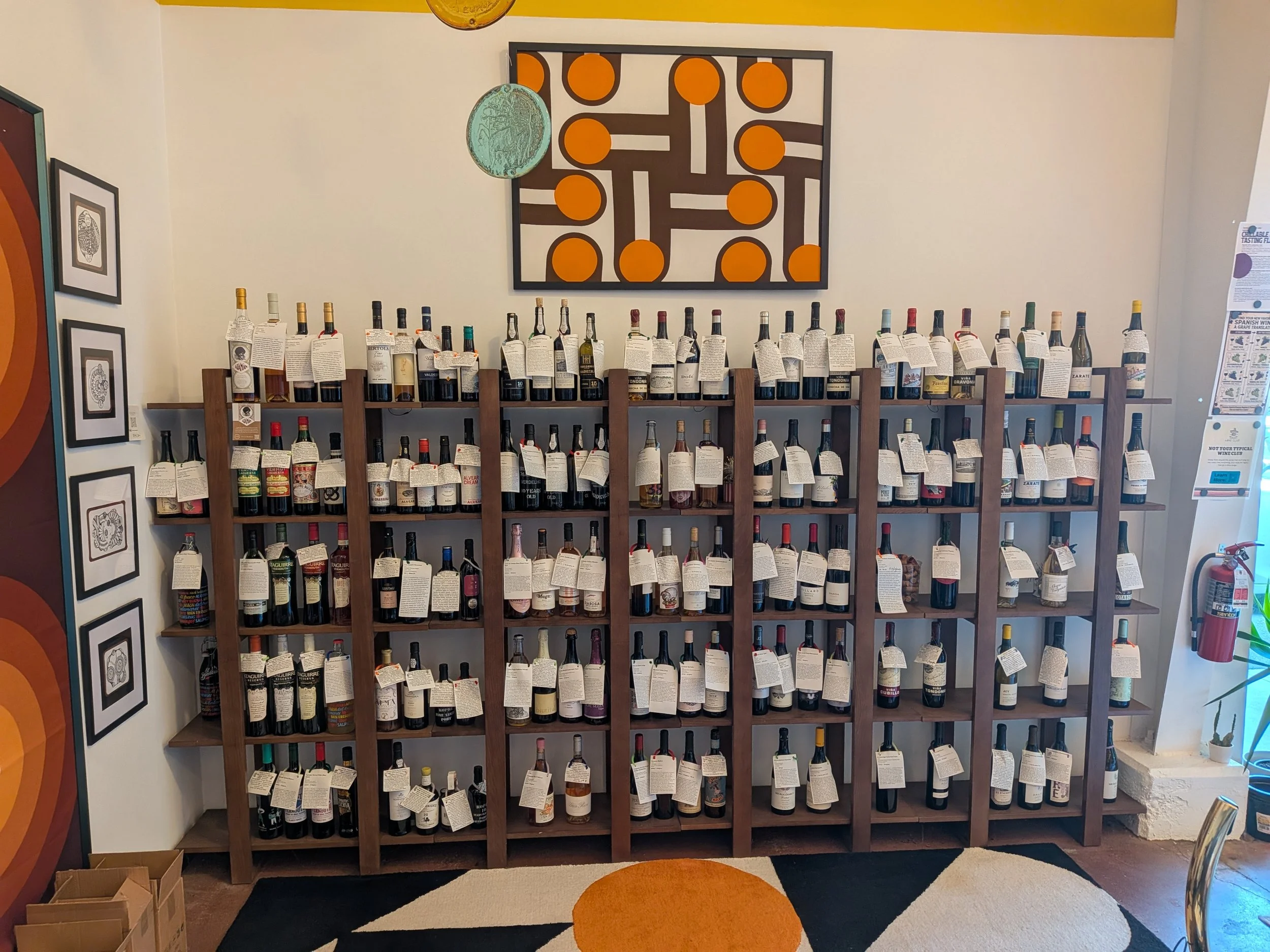 Extensive selection of wine by the glass!
