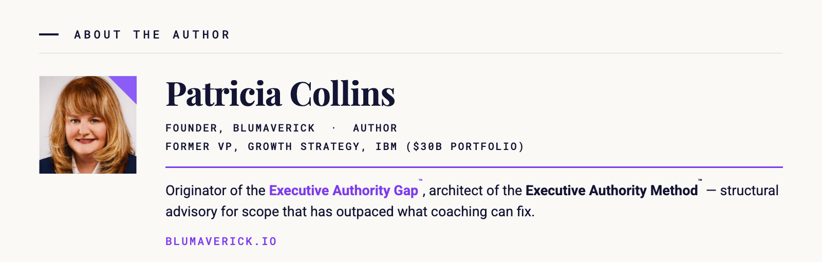 About The Author: Patricia Collins, Founder Blumaverick bio