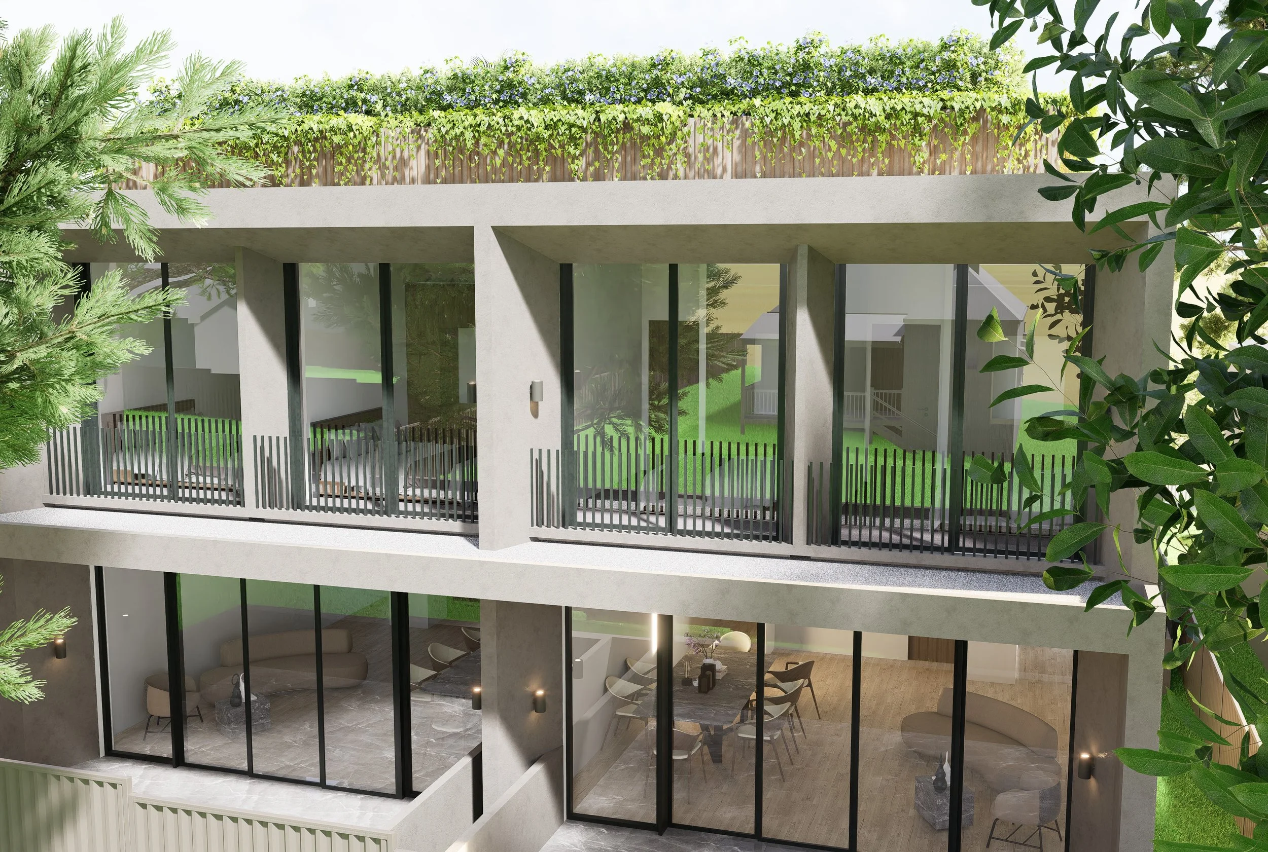 Modern double storey apartments