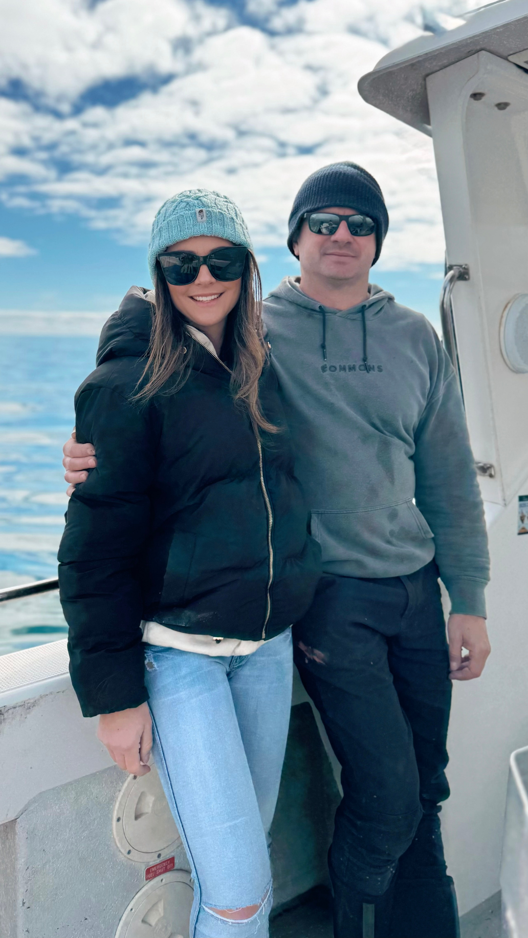 Katha and Che on the Abalone Boat at Yorke Peninsula