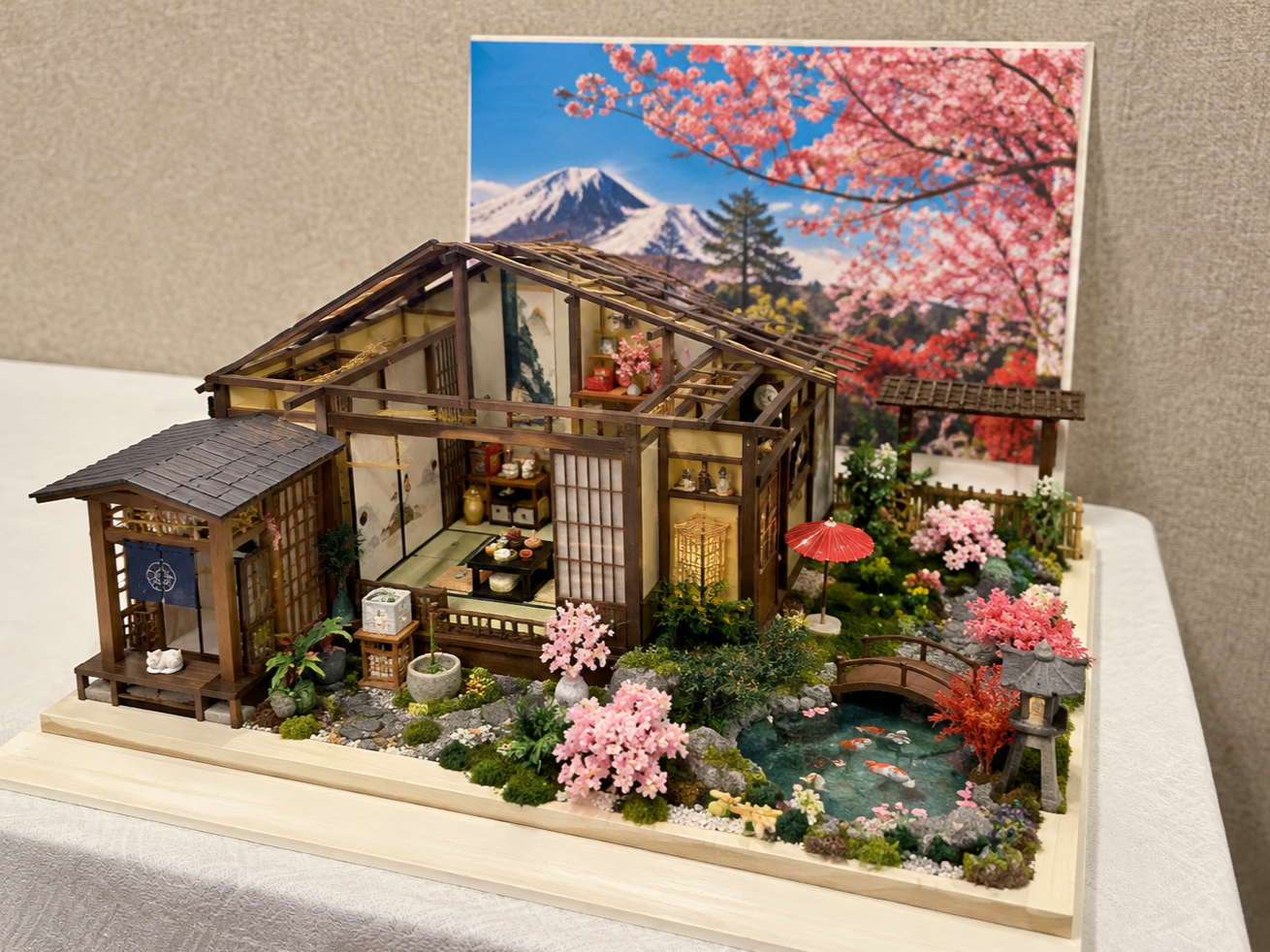Celebrating Japanese Traditional Roombox | Kathy and Darrell Hall | 1:12 Scale