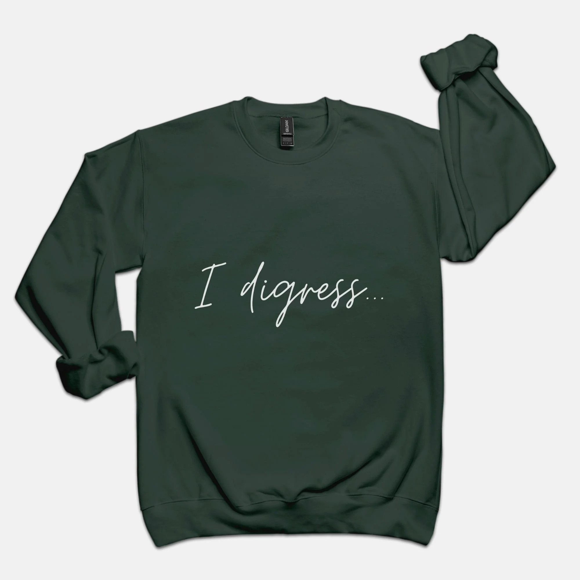 Unisex Crew Neck Sweatshirt Gildan 18000-Forest Green-599.jpeg