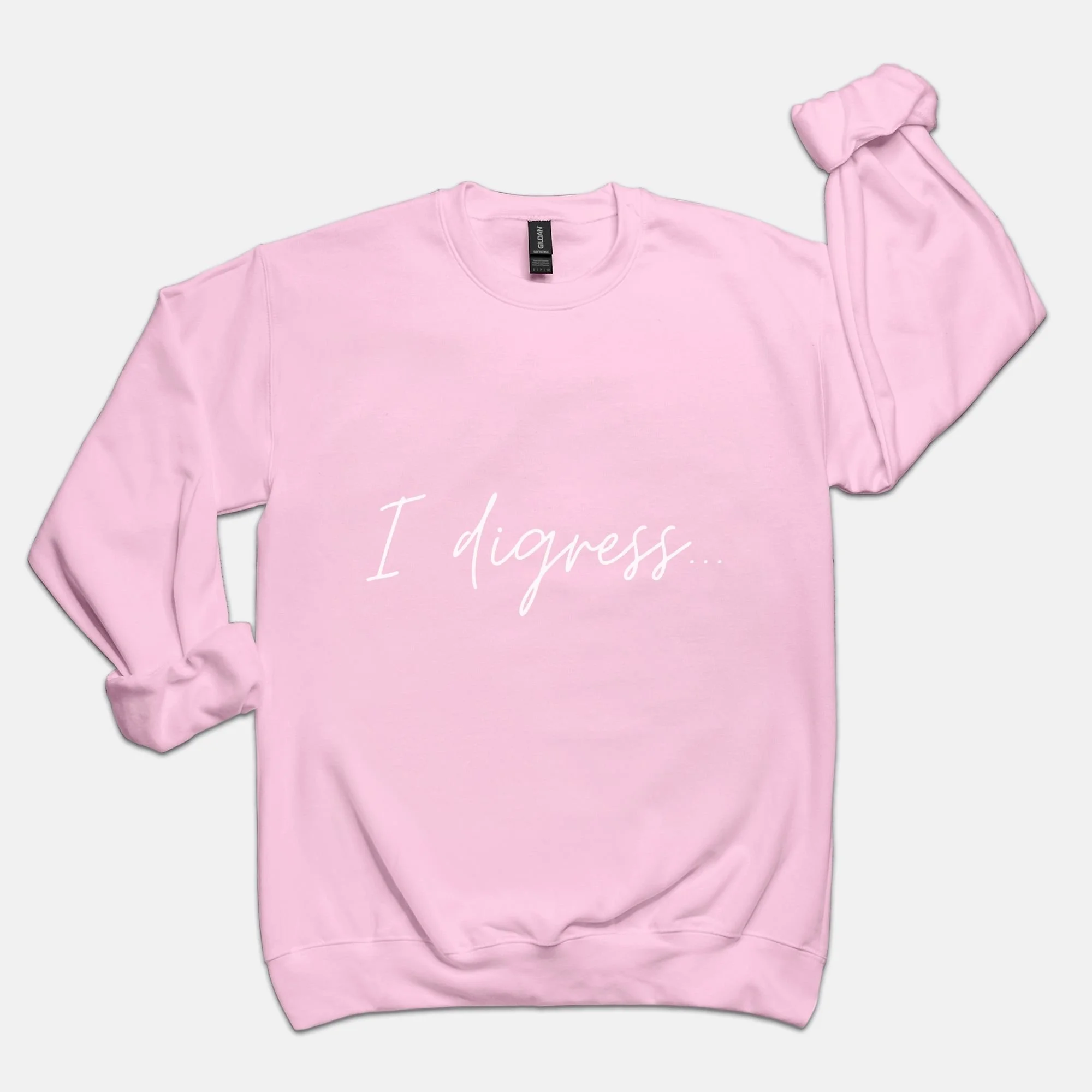 Unisex Crew Neck Sweatshirt Gildan 18000-Light Pink-599.jpeg