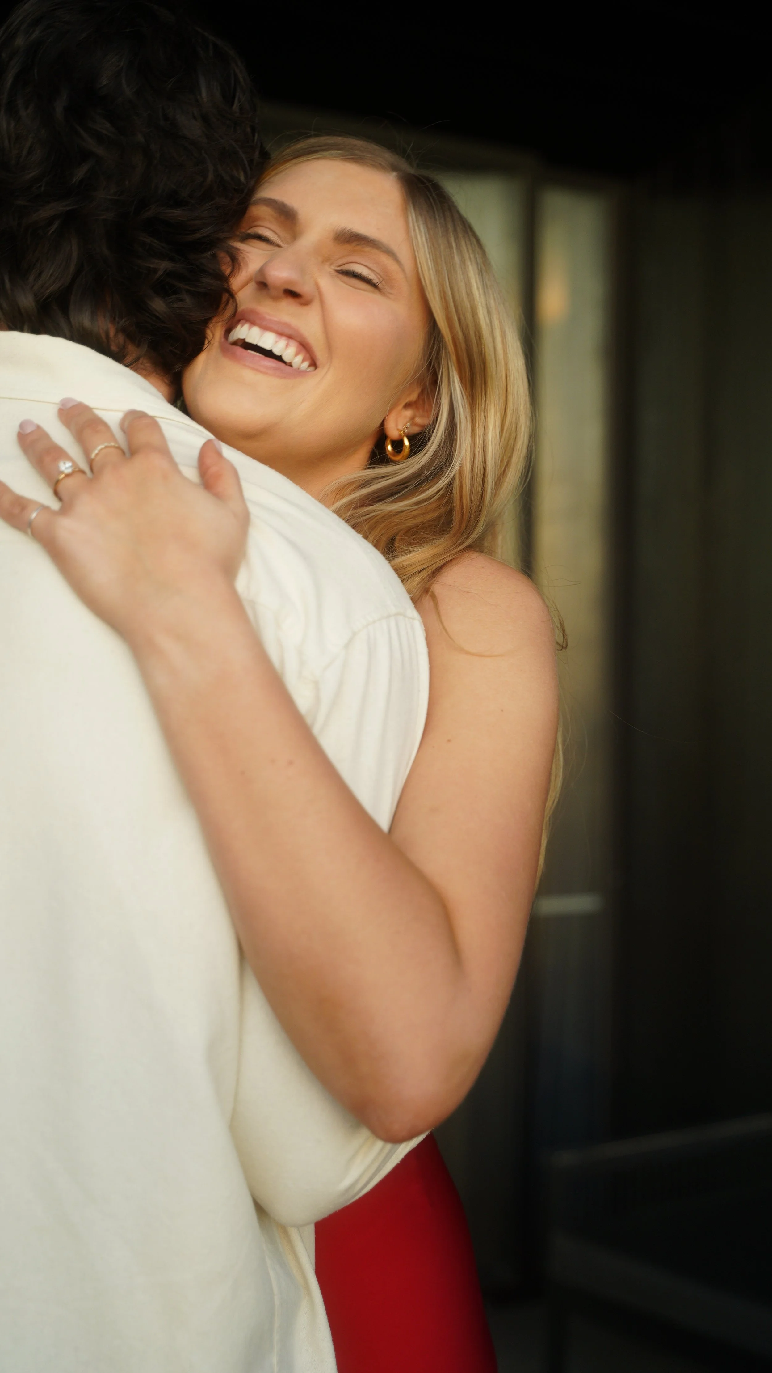 Couple enjoying a luxury marriage proposal in Melbourne arranged with opulence and elegance 