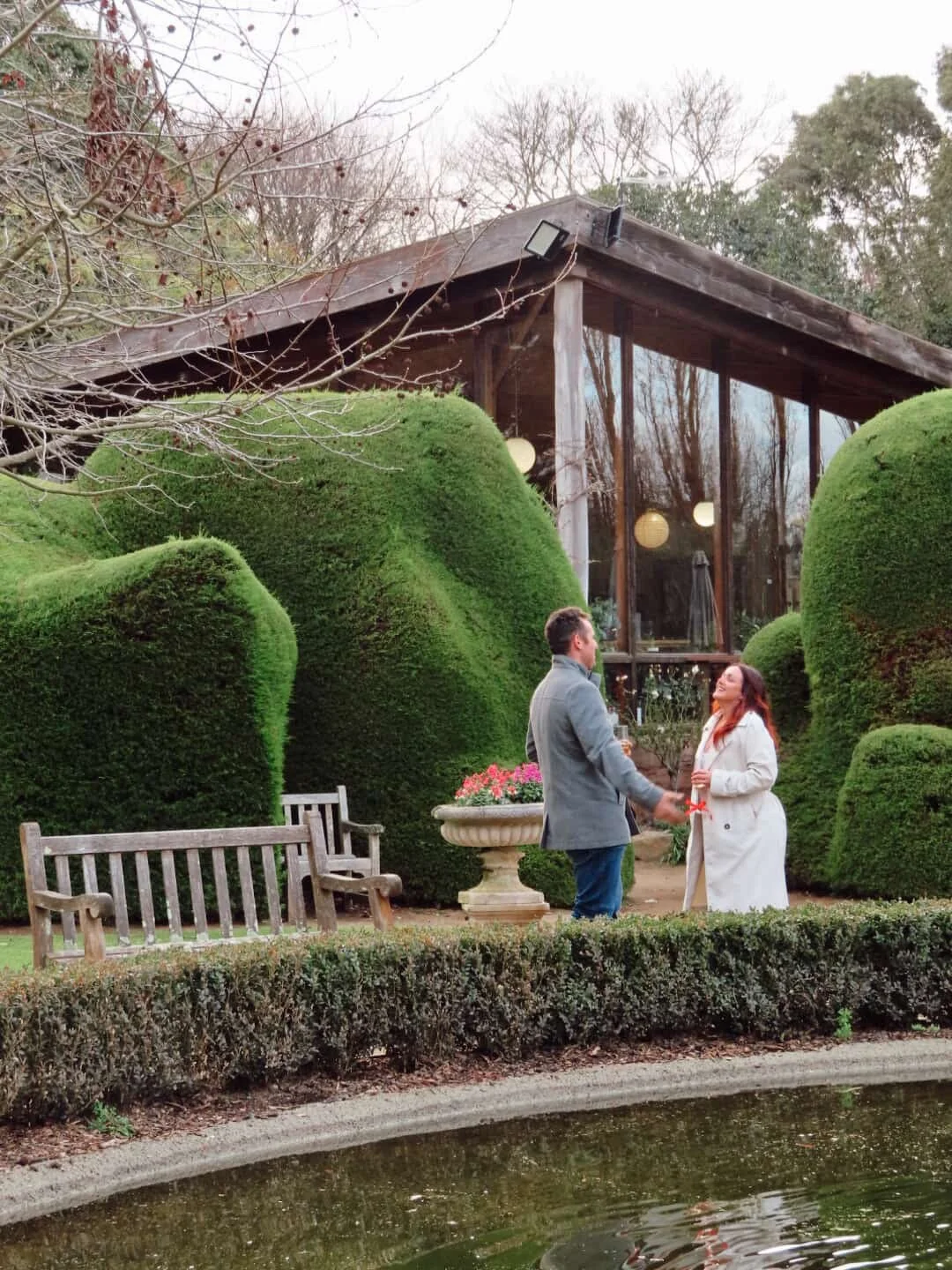 Exclusive marriage proposal set up in Melbourne set in Red Hill amongst lush grounds and class