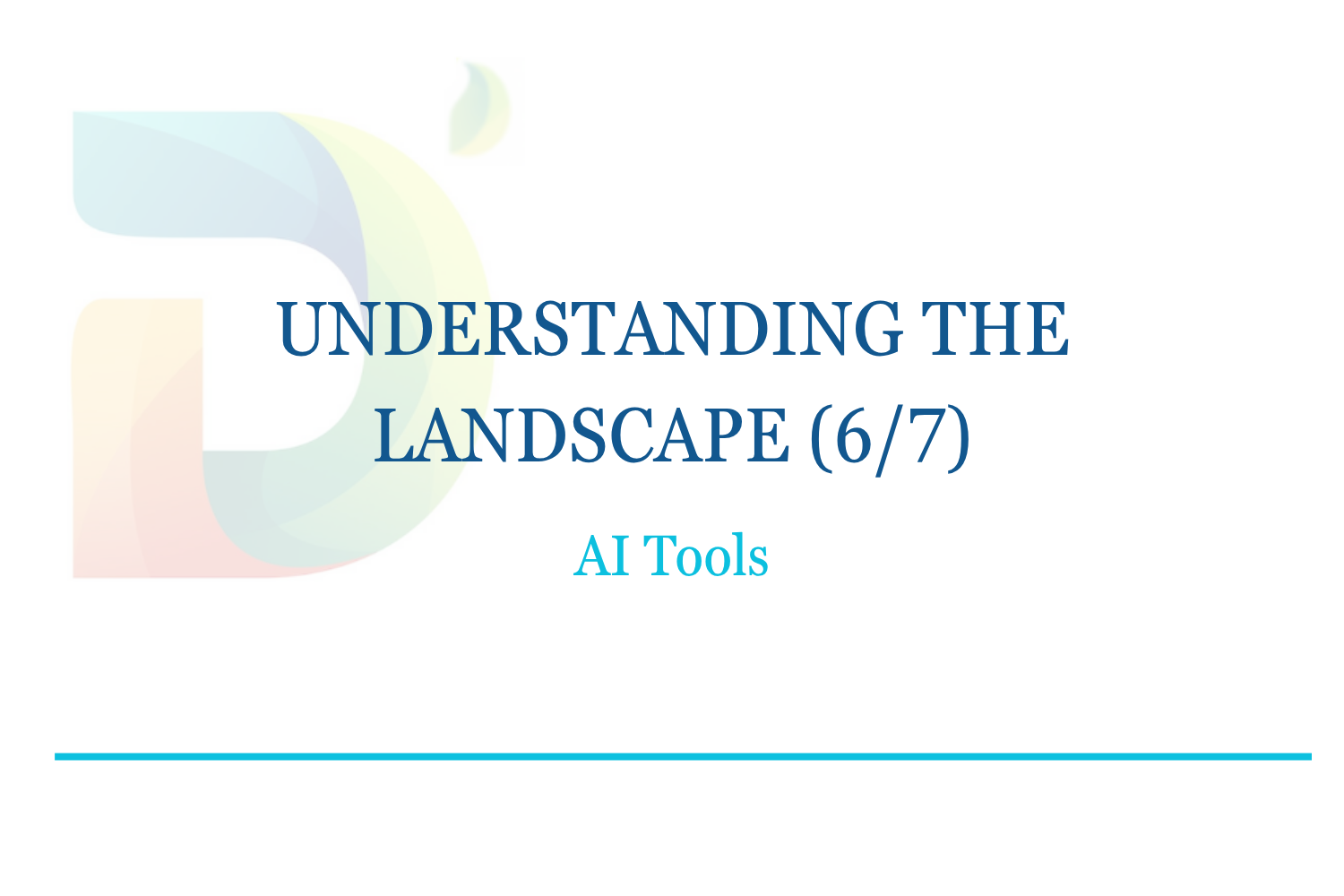AI tips for Understanding the Landscape and keeping stress under control (6/7)