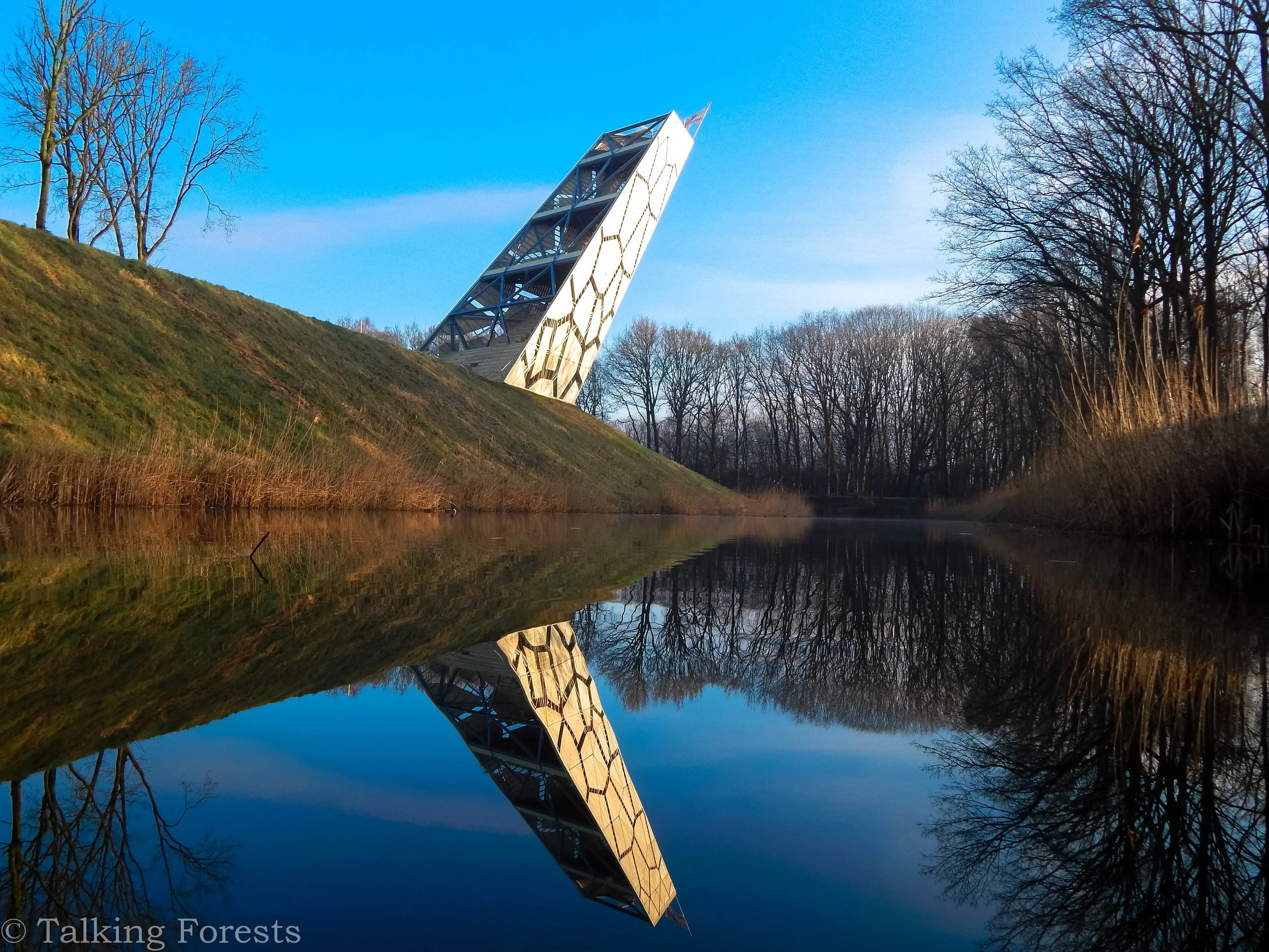 Standing regal and tall in Fort de Roovere reflecting on the water it guards 
