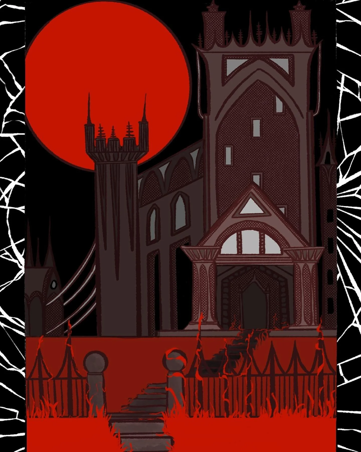castle with cracks in its walls, Digital, 4&rdquo;x6&rdquo;, Postcard

First post! Thank you all for sticking around 💪