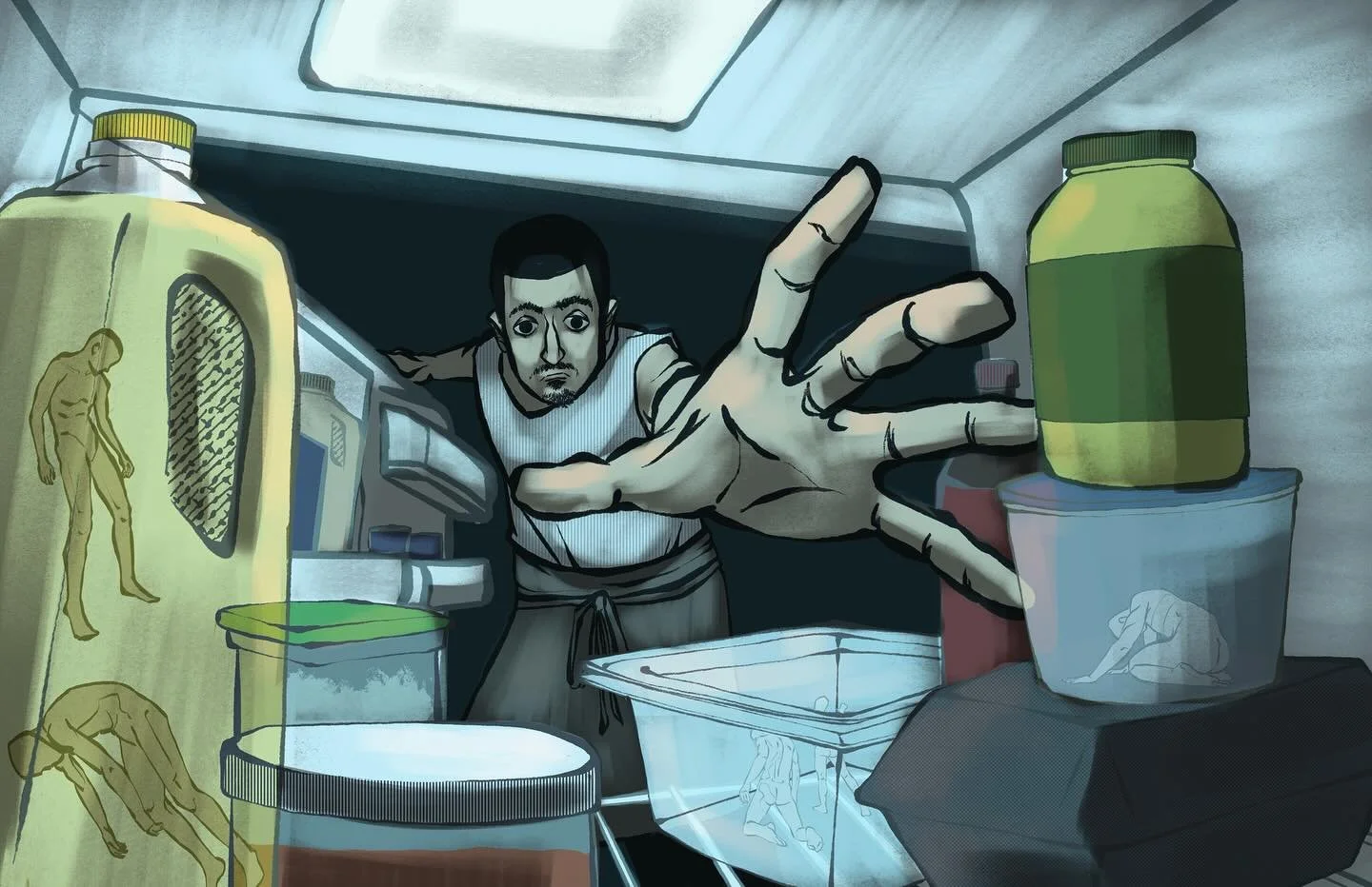 leftovers, Digital, 17&rdquo;x11&rdquo;, Self-Directed Anatomy Assignment (GE212)