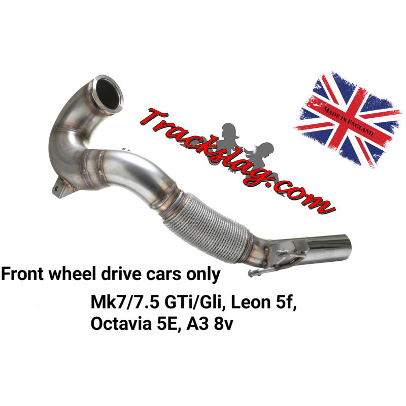 Trackslag MQB GEN3 Front Wheel Drive 4″ High Flow Downpipe