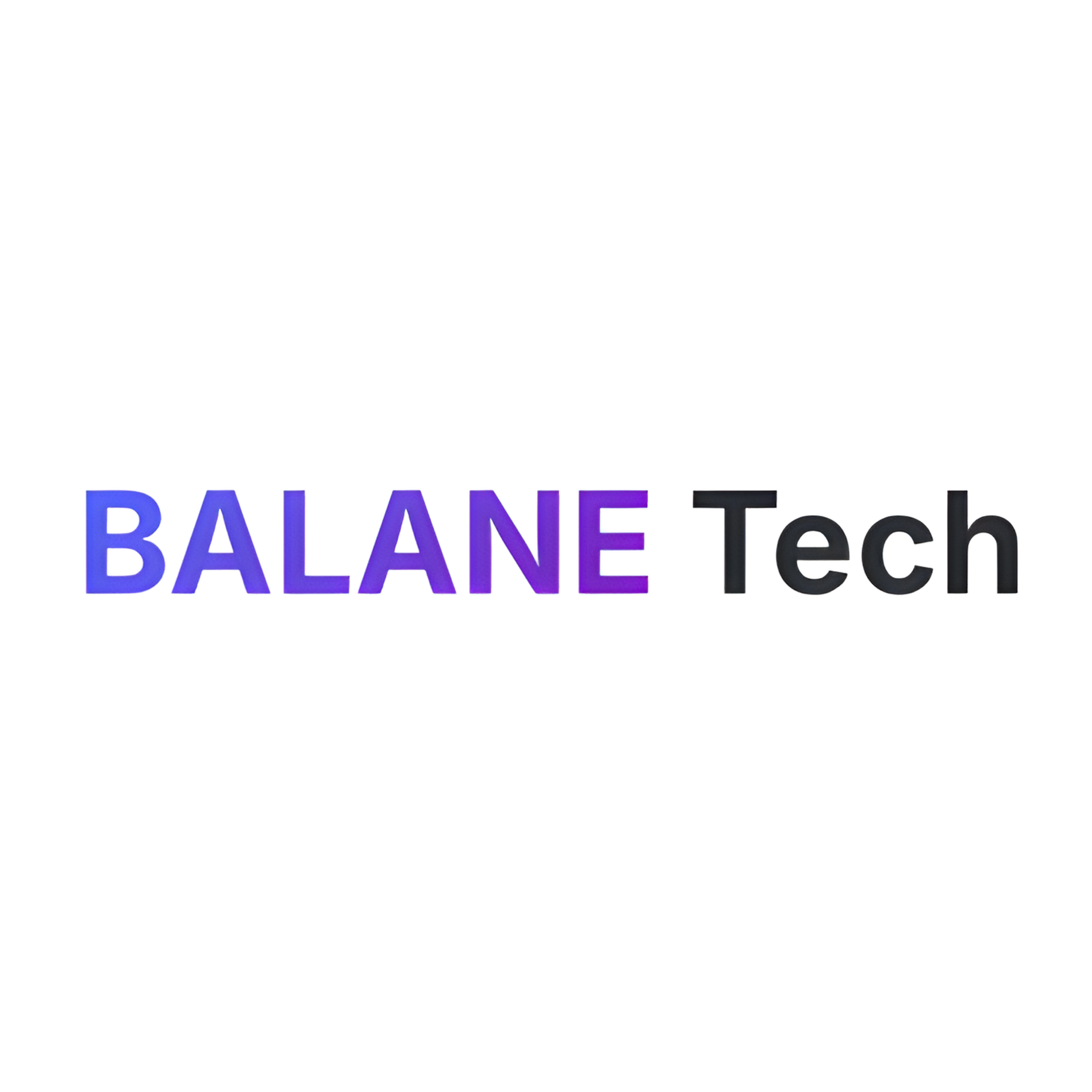Der Schriftzug 'BALANCE Tech' mit 'BALANCE' in blauer und 'Tech' in schwarzer Farbe auf weißem Hintergrund.