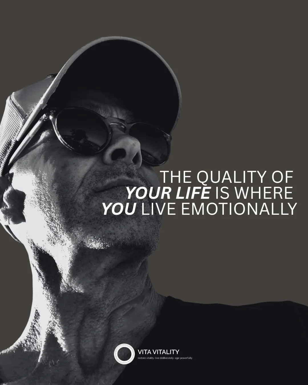 &ldquo;The quality of your life is where you live emotionally.&rdquo;

It&rsquo;s a simple line, but it lands hard if you sit with it. Because no matter how polished the outside looks &mdash; career, body, routines, goals &mdash; your lived experienc